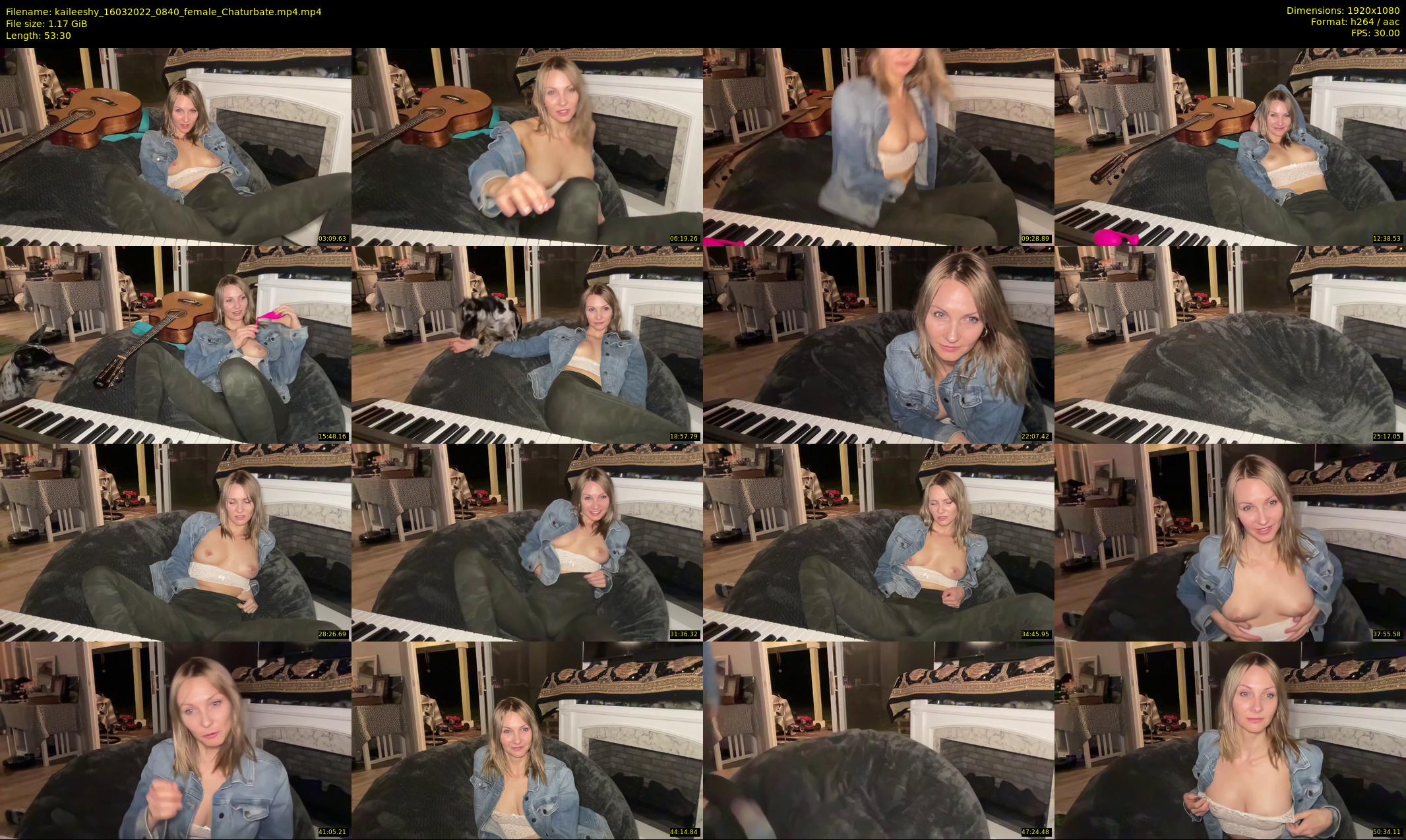 kaileeshy — 54 minute Chaturbate female cam show recording, 1080p, Mar 16, 2022