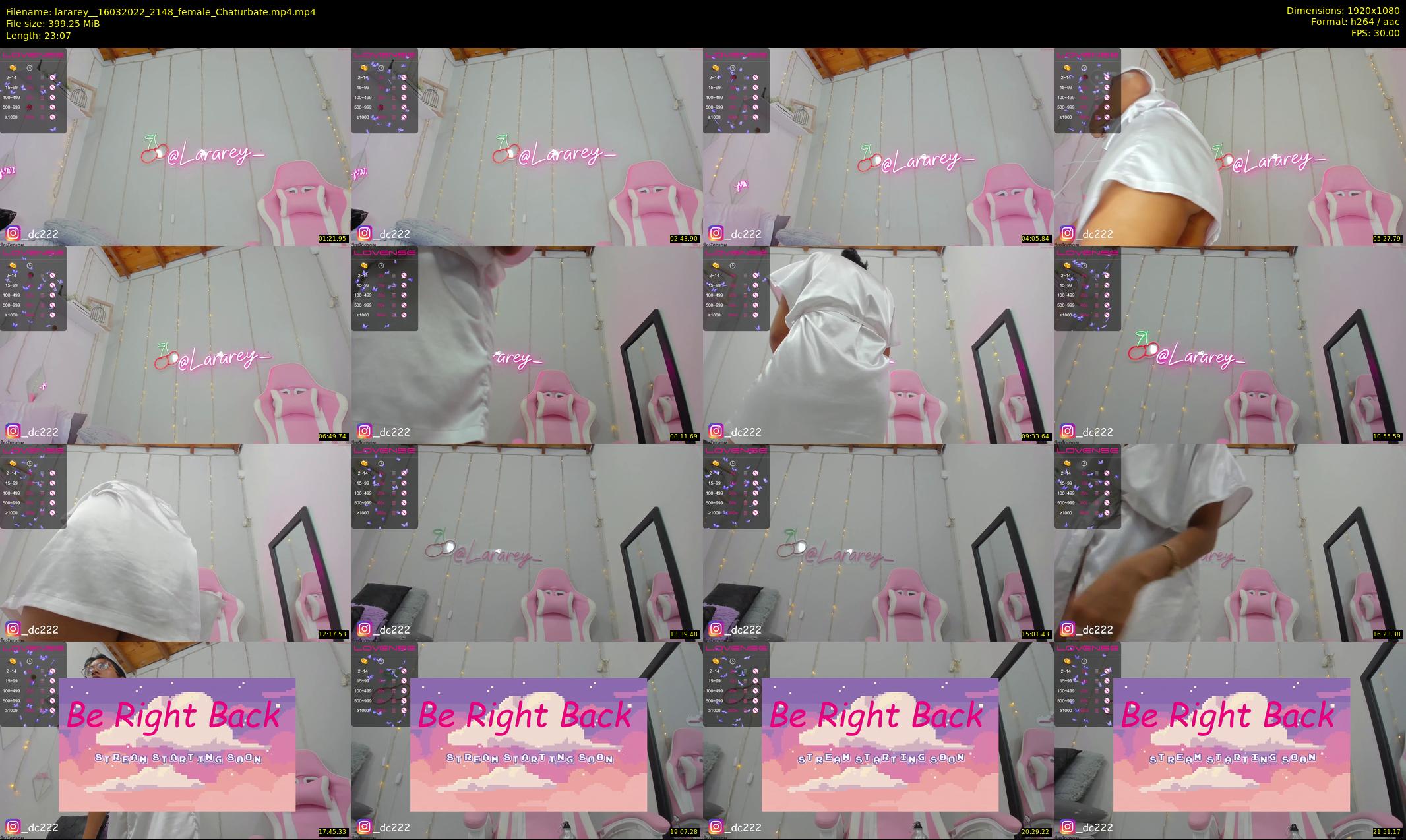 lararey_ — 24 minute Chaturbate female cam show recording, 1080p, Mar 16, 2022