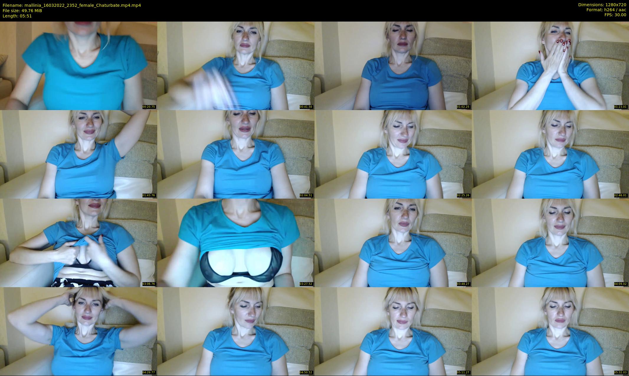 mallinia — 6 minute Chaturbate female cam show recording, 720p, Mar 16, 2022