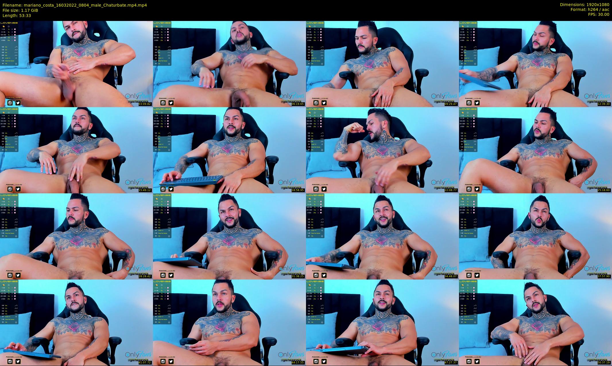 mariano_costa — 54 minute Chaturbate male cam show recording, 1080p, Mar 16, 2022