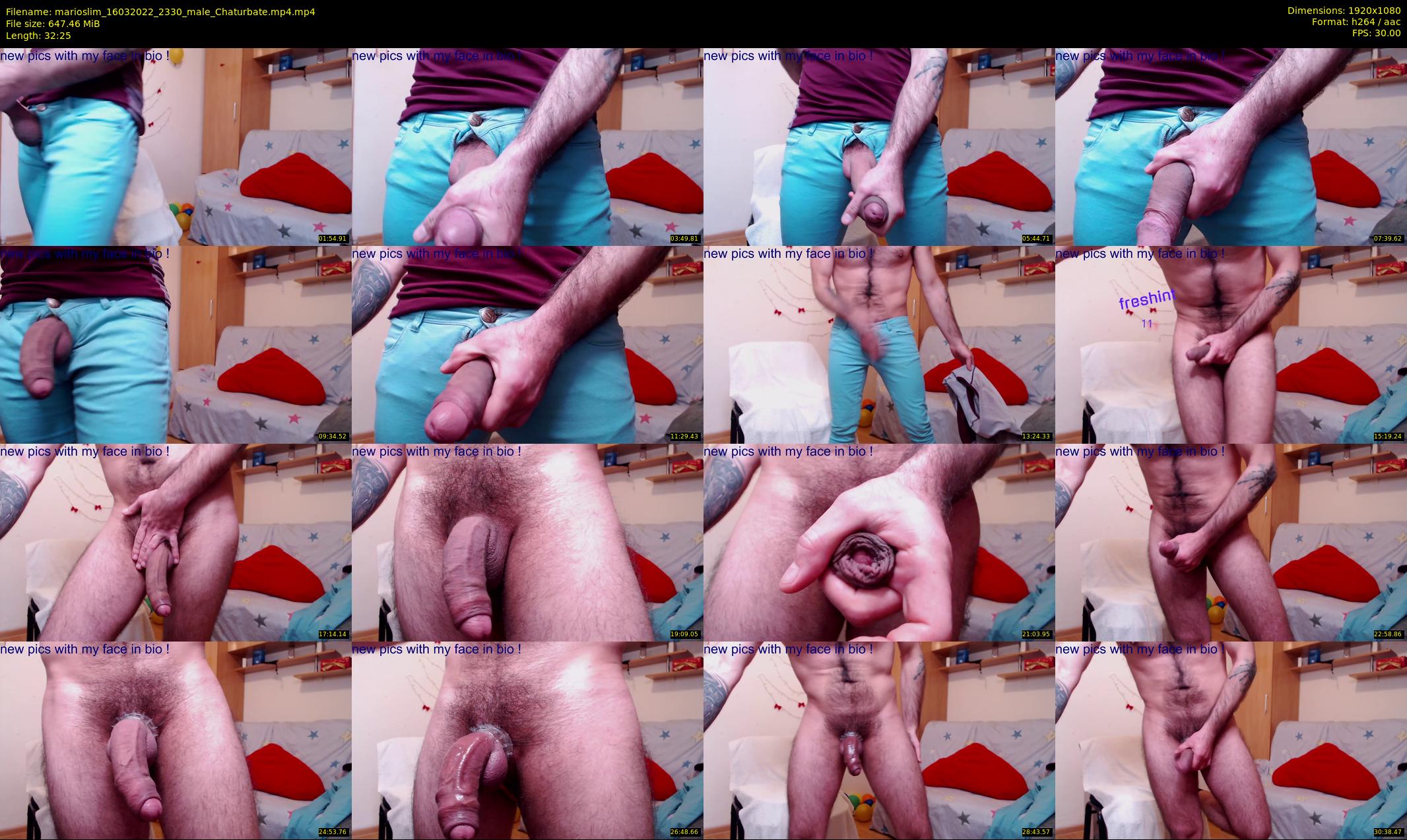 marioslim — 33 minute Chaturbate male cam show recording, 1080p, Mar 16, 2022