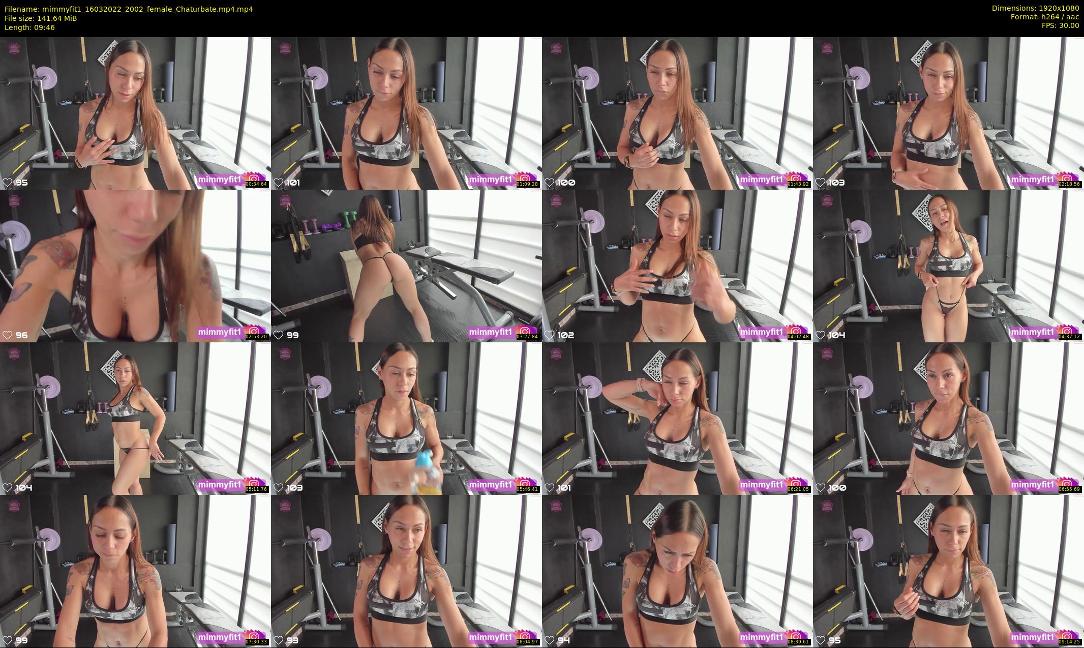 mimmyfit1 — 10 minute Chaturbate female cam show recording, 1080p, Mar 16, 2022