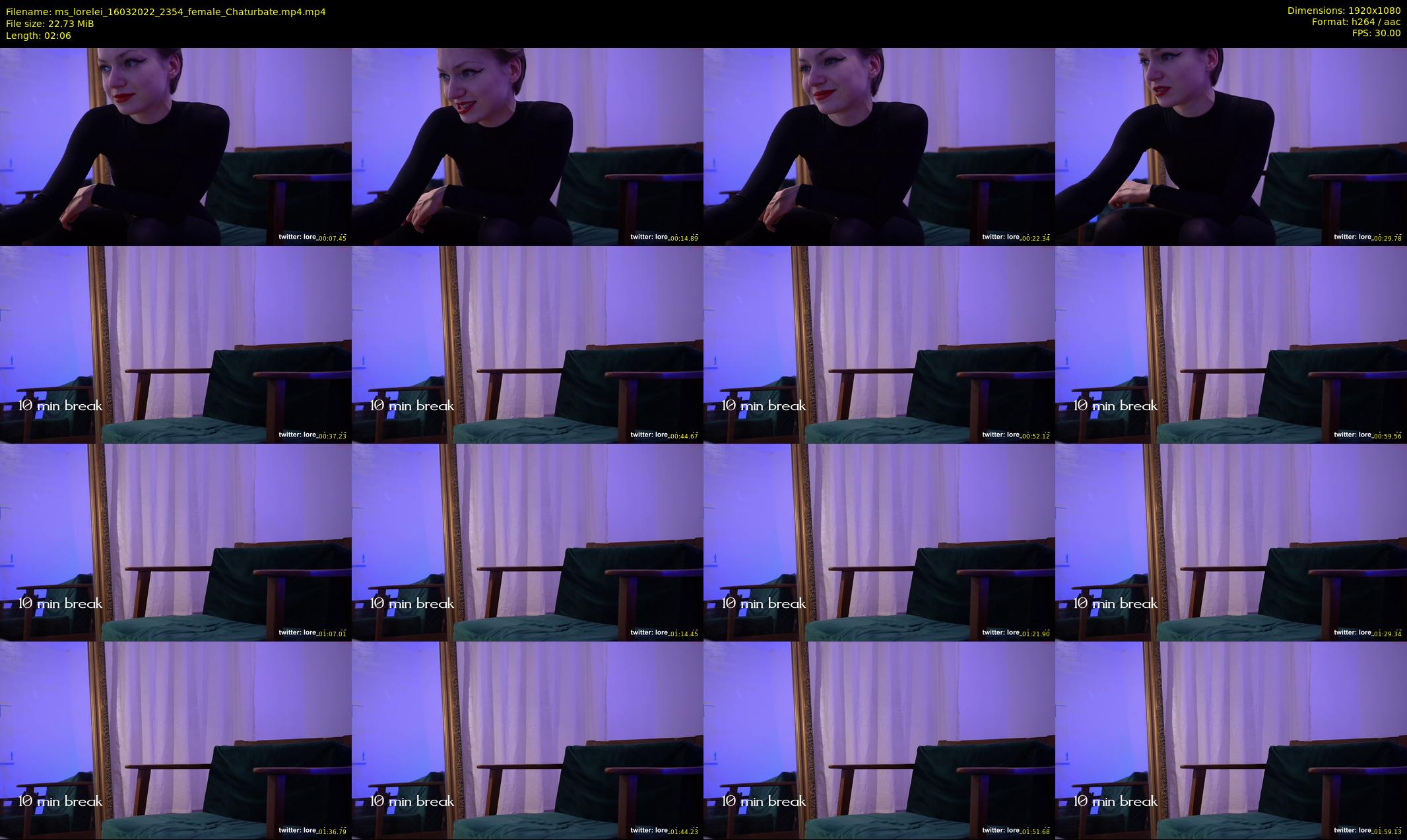 ms_lorelei — 3 minute Chaturbate female cam show recording, 1080p, Mar 16, 2022
