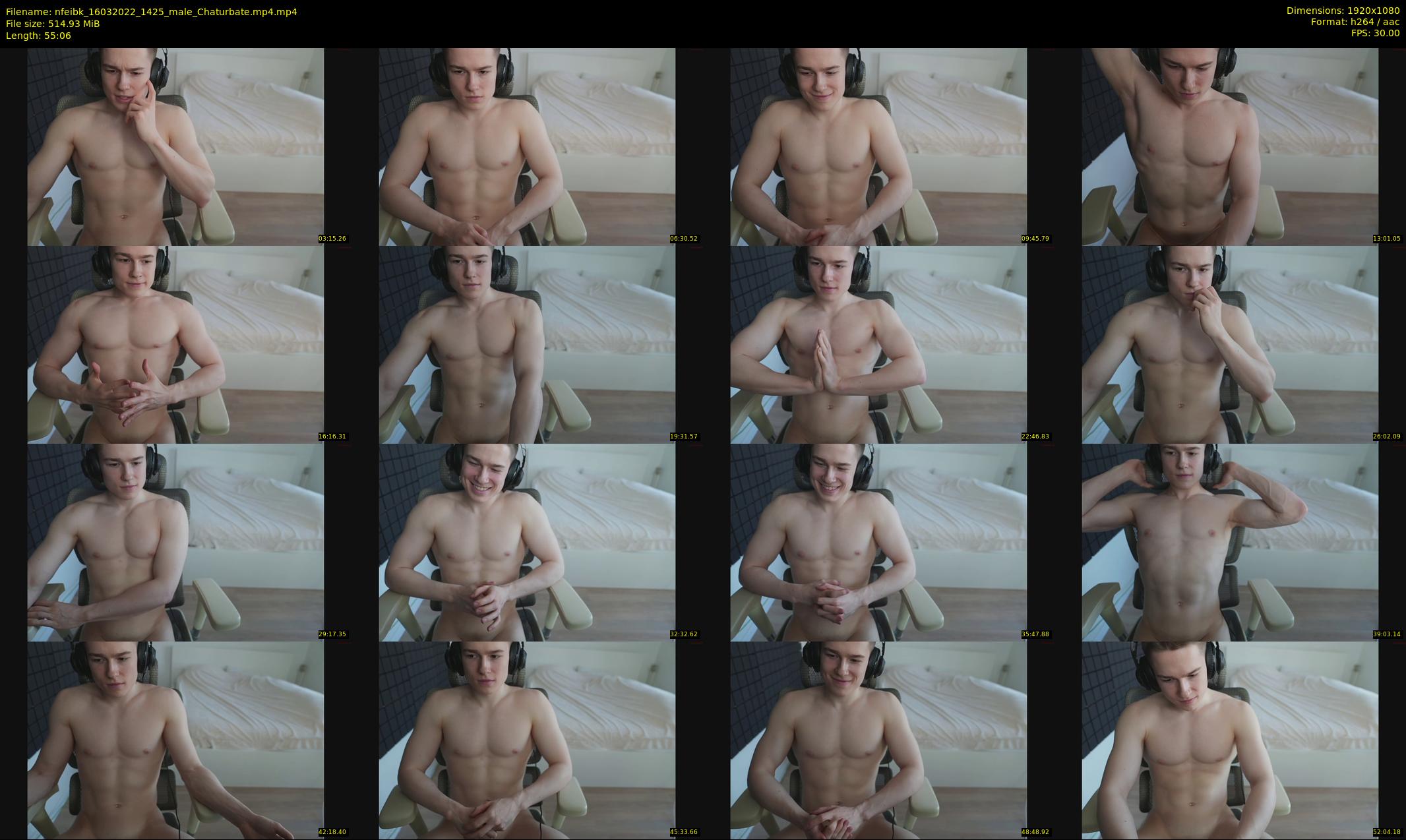 nfeibk — 56 minute Chaturbate male cam show recording, 1080p, Mar 16, 2022