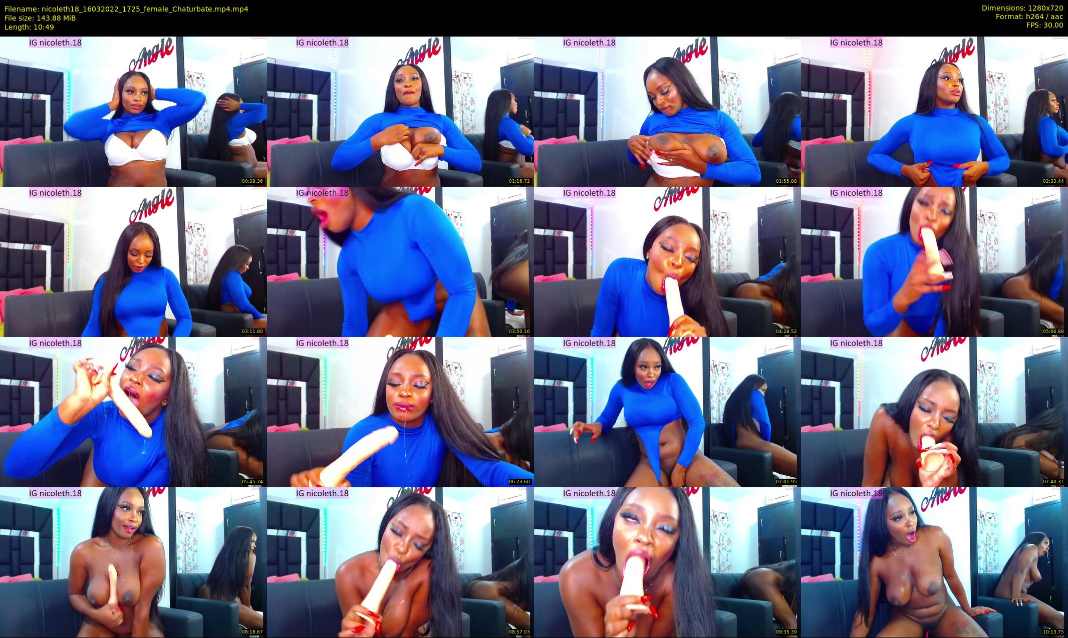 nicoleth18 — 11 minute Chaturbate female cam show recording, 720p, Mar 16, 2022