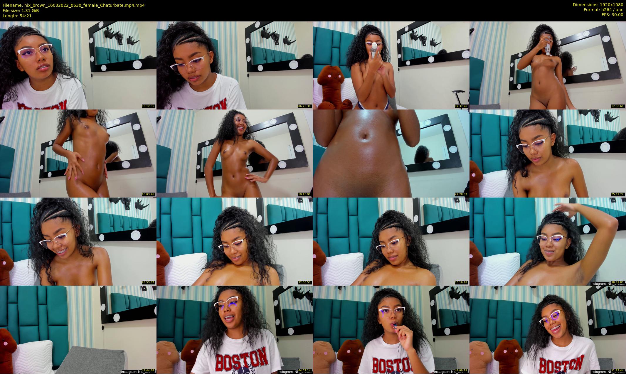 nix_brown — 55 minute Chaturbate female cam show recording, 1080p, Mar 16, 2022