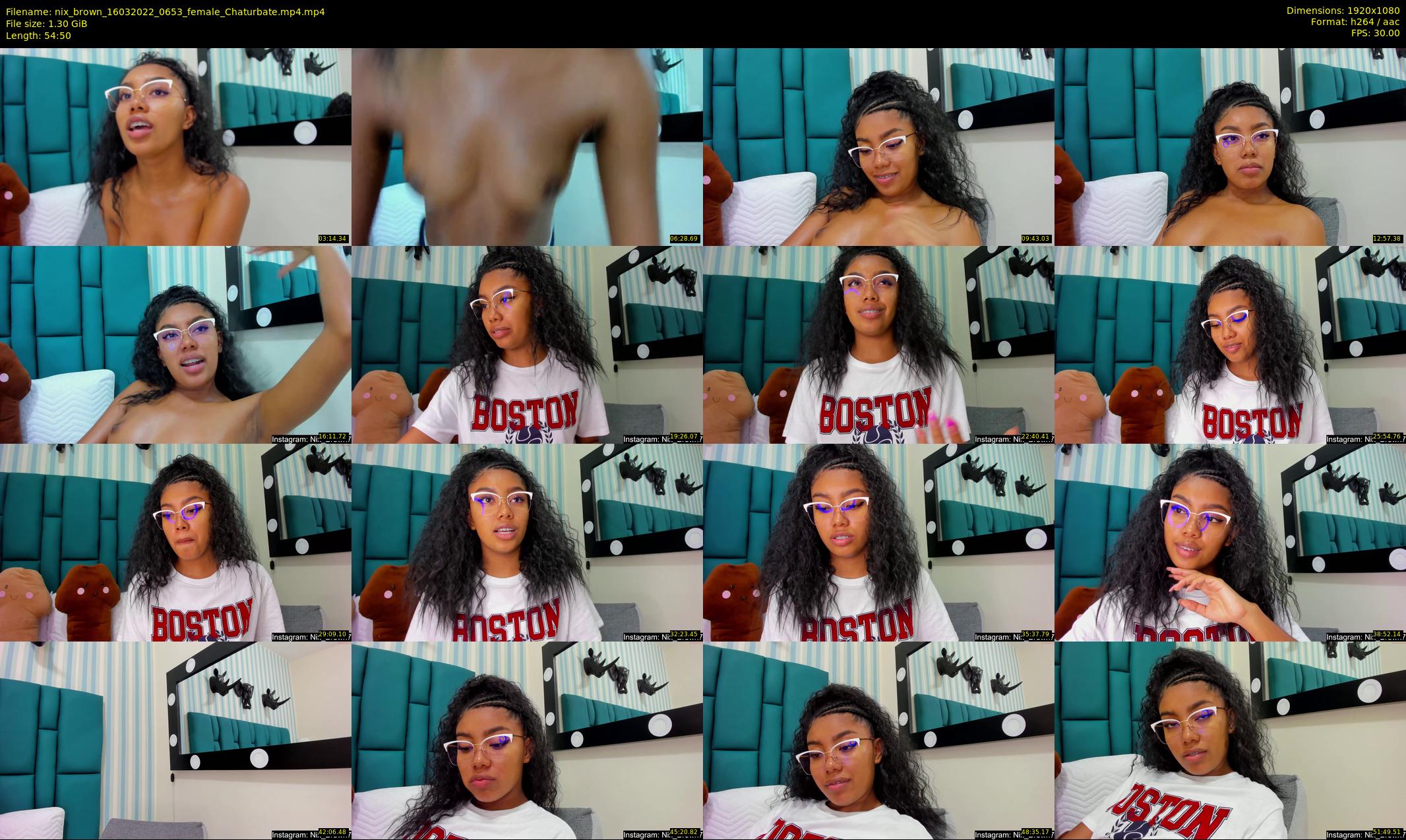 nix_brown — 55 minute Chaturbate female cam show recording, 1080p, Mar 16, 2022