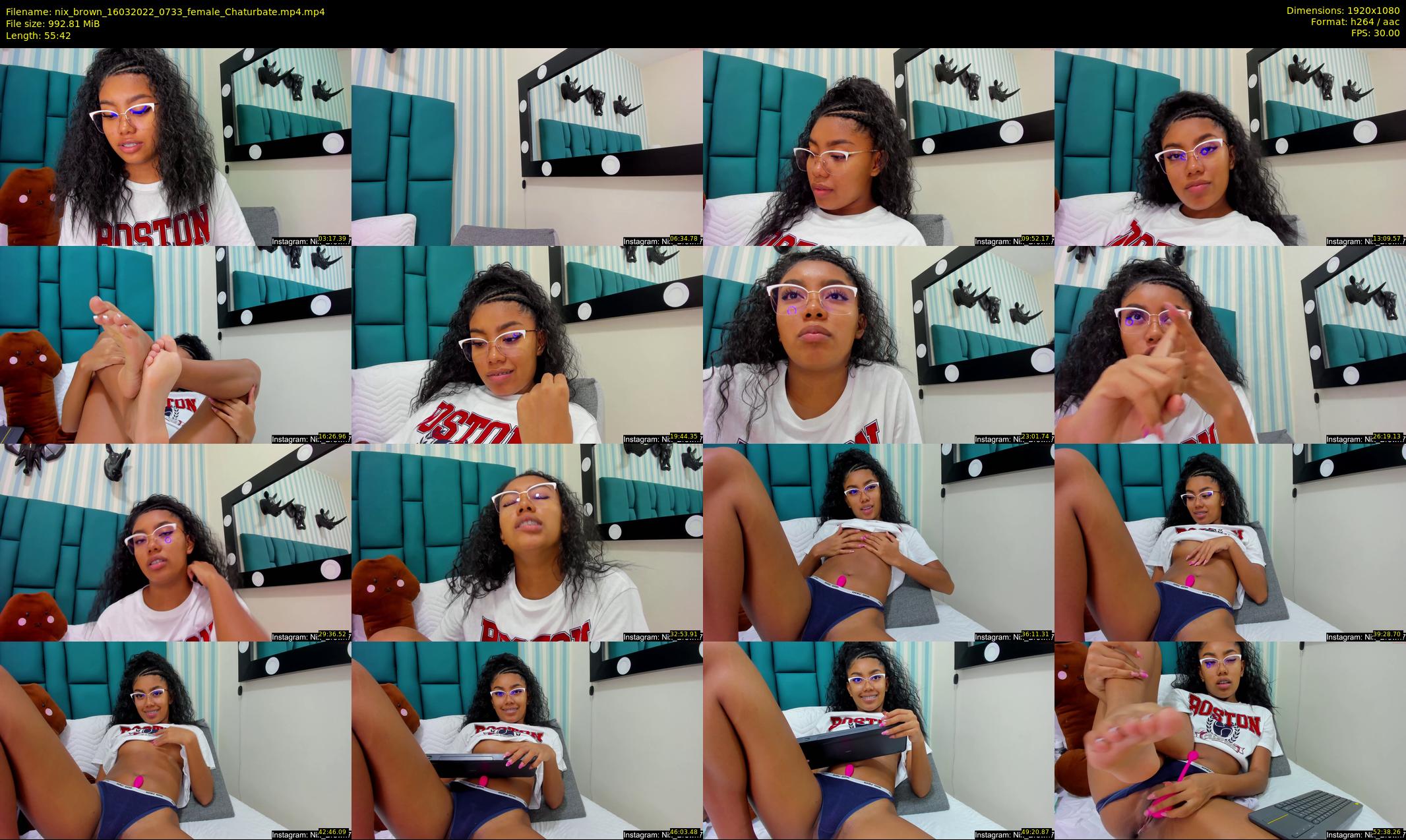 nix_brown — 56 minute Chaturbate female cam show recording, 1080p, Mar 16, 2022