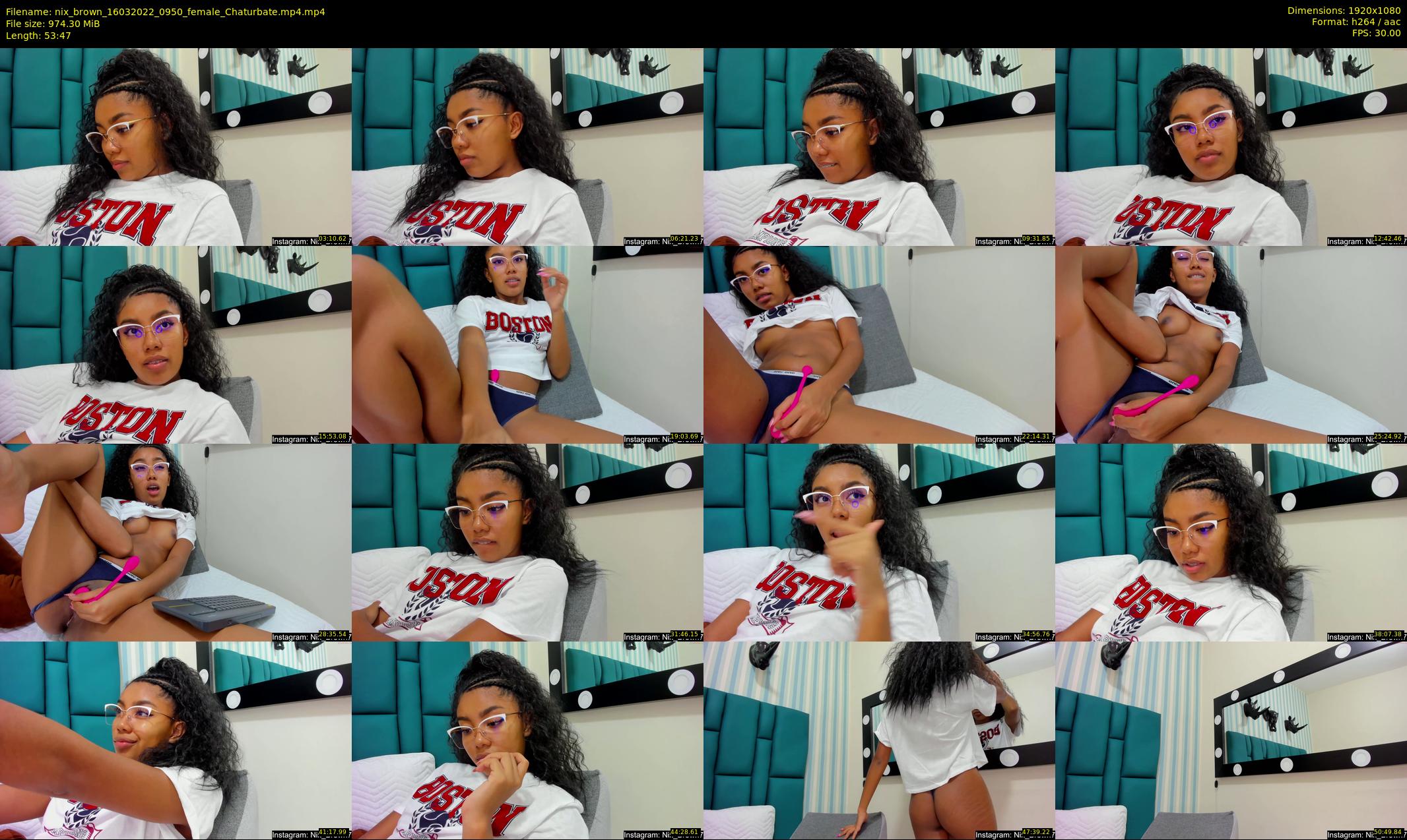 nix_brown — 54 minute Chaturbate female cam show recording, 1080p, Mar 16, 2022