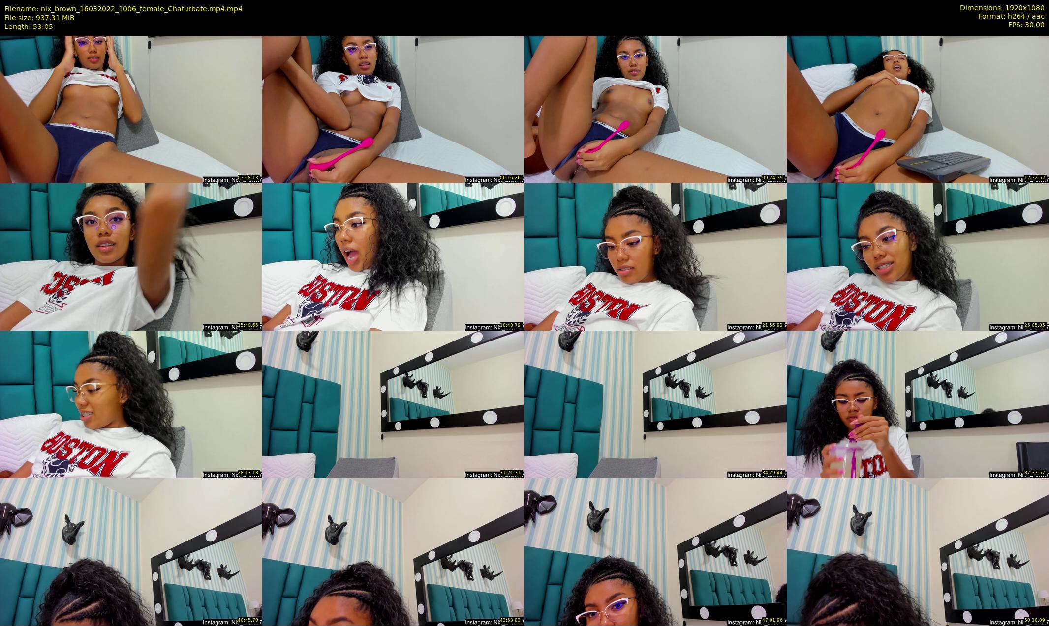 nix_brown — 54 minute Chaturbate female cam show recording, 1080p, Mar 16, 2022
