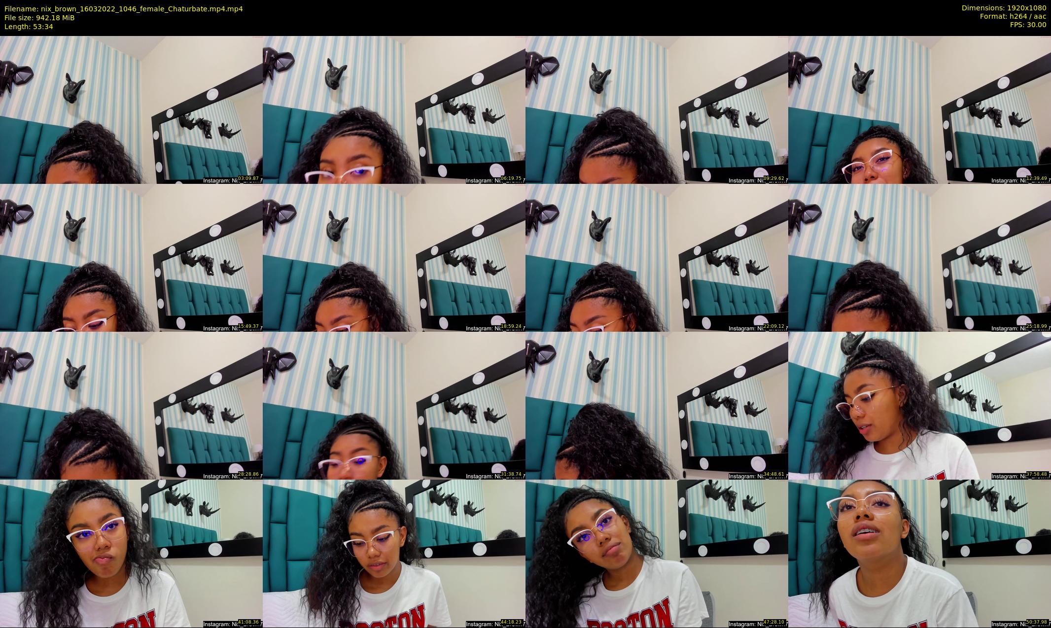nix_brown — 54 minute Chaturbate female cam show recording, 1080p, Mar 16, 2022