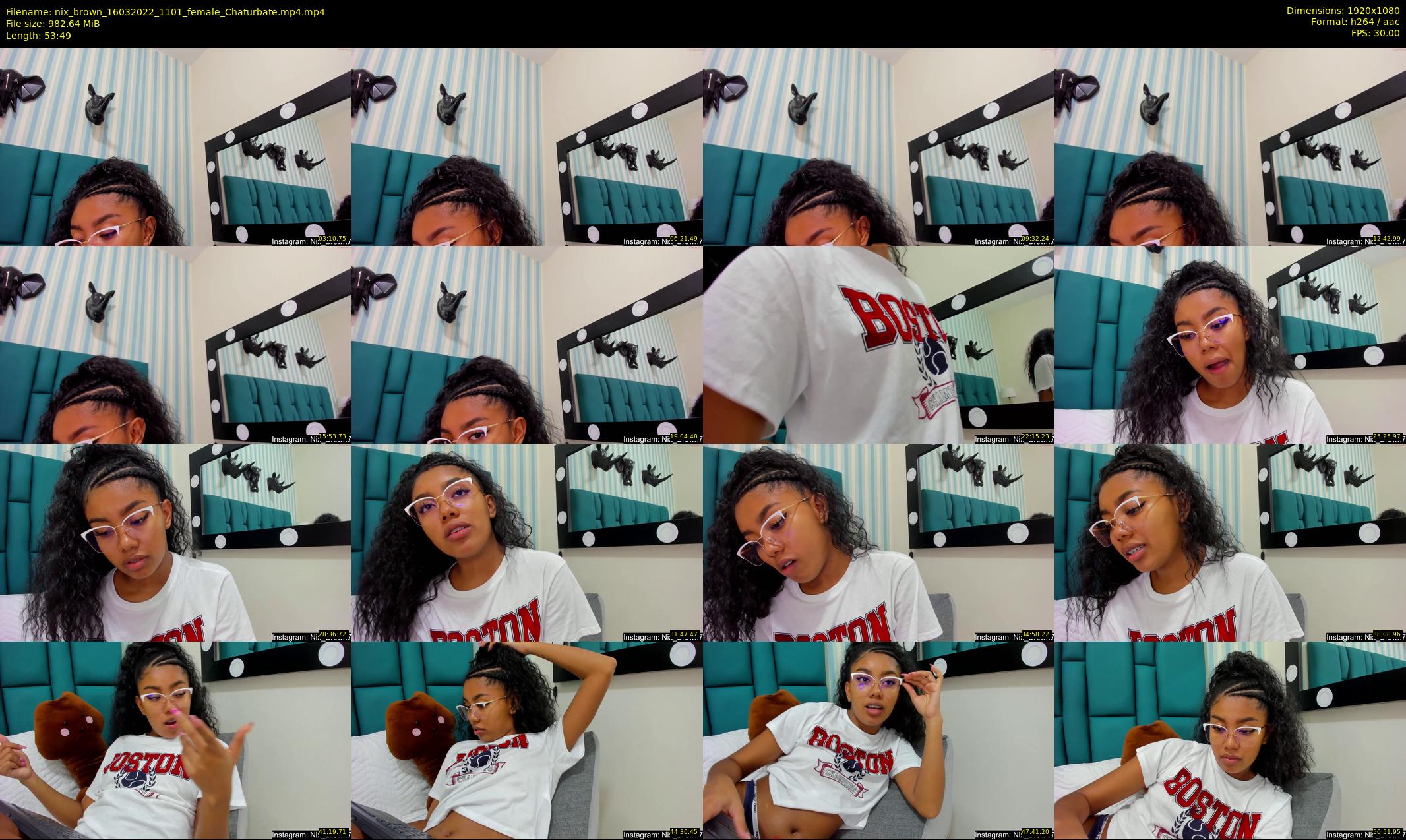 nix_brown — 54 minute Chaturbate female cam show recording, 1080p, Mar 16, 2022