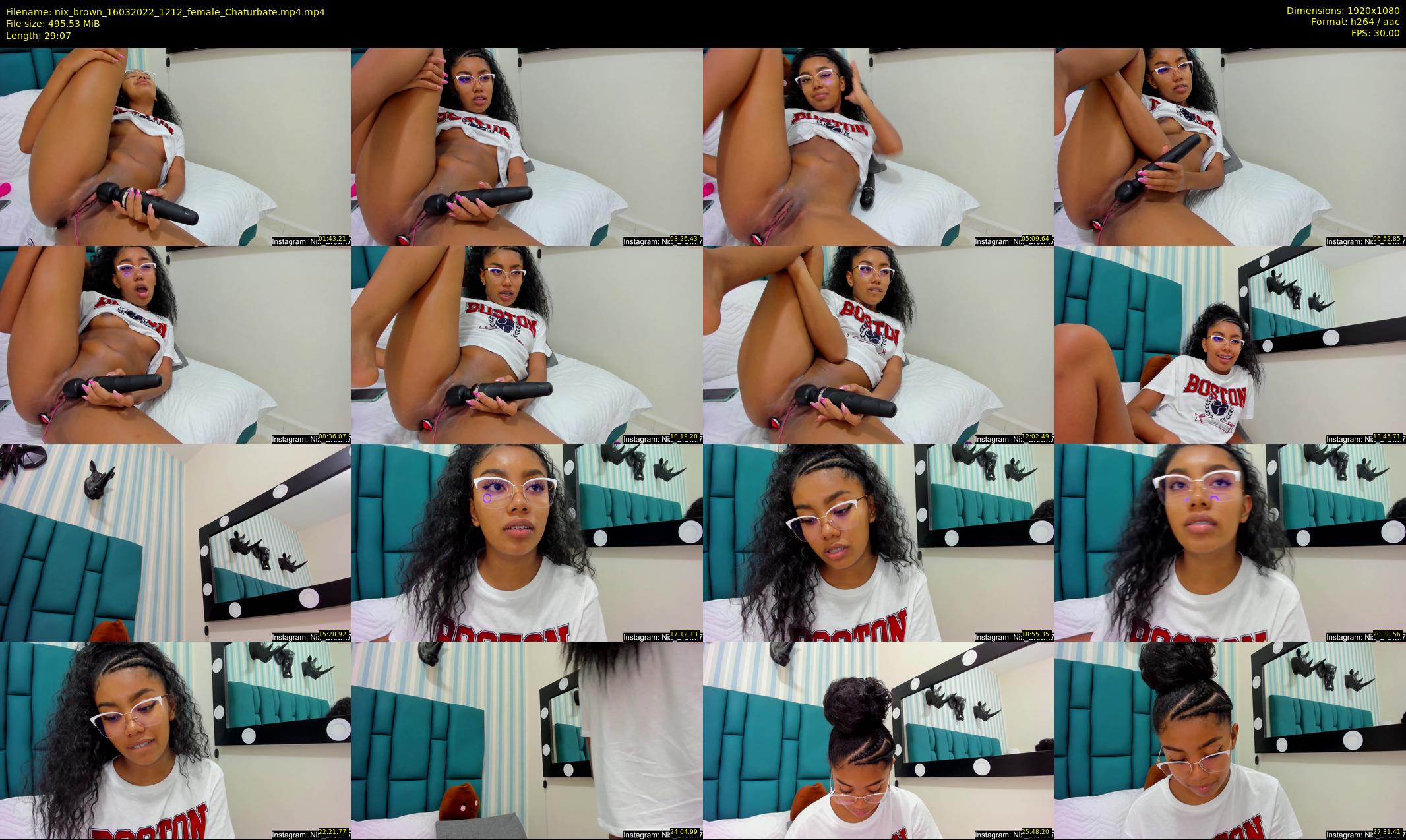 nix_brown — 30 minute Chaturbate female cam show recording, 1080p, Mar 16, 2022