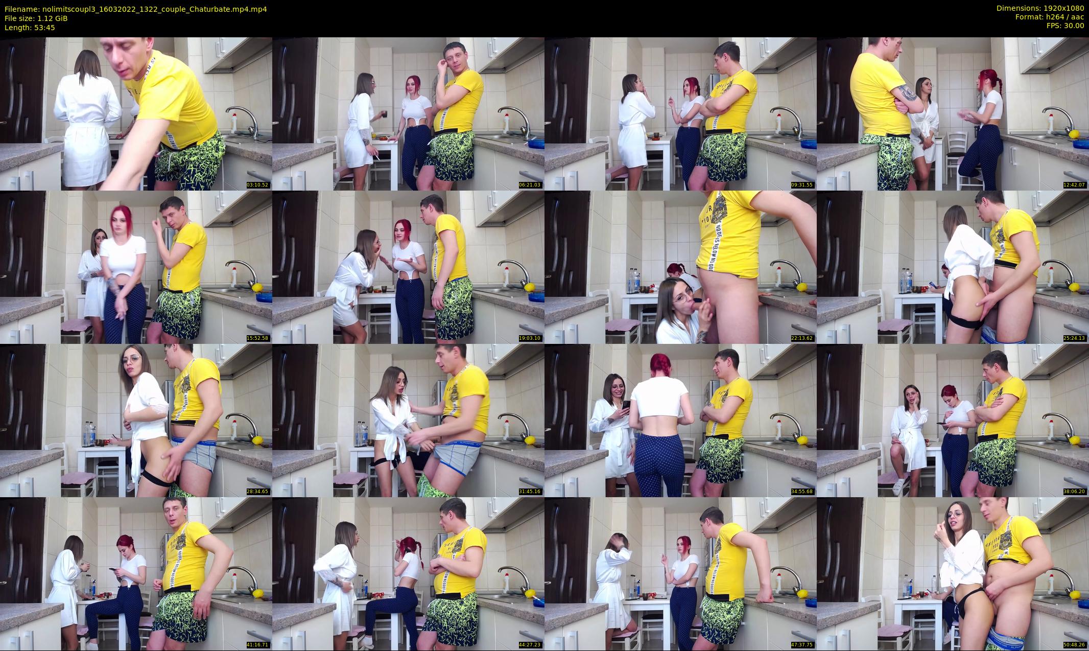 nolimitscoupl3 — 54 minute Chaturbate couple cam show recording, 1080p, Mar 16, 2022