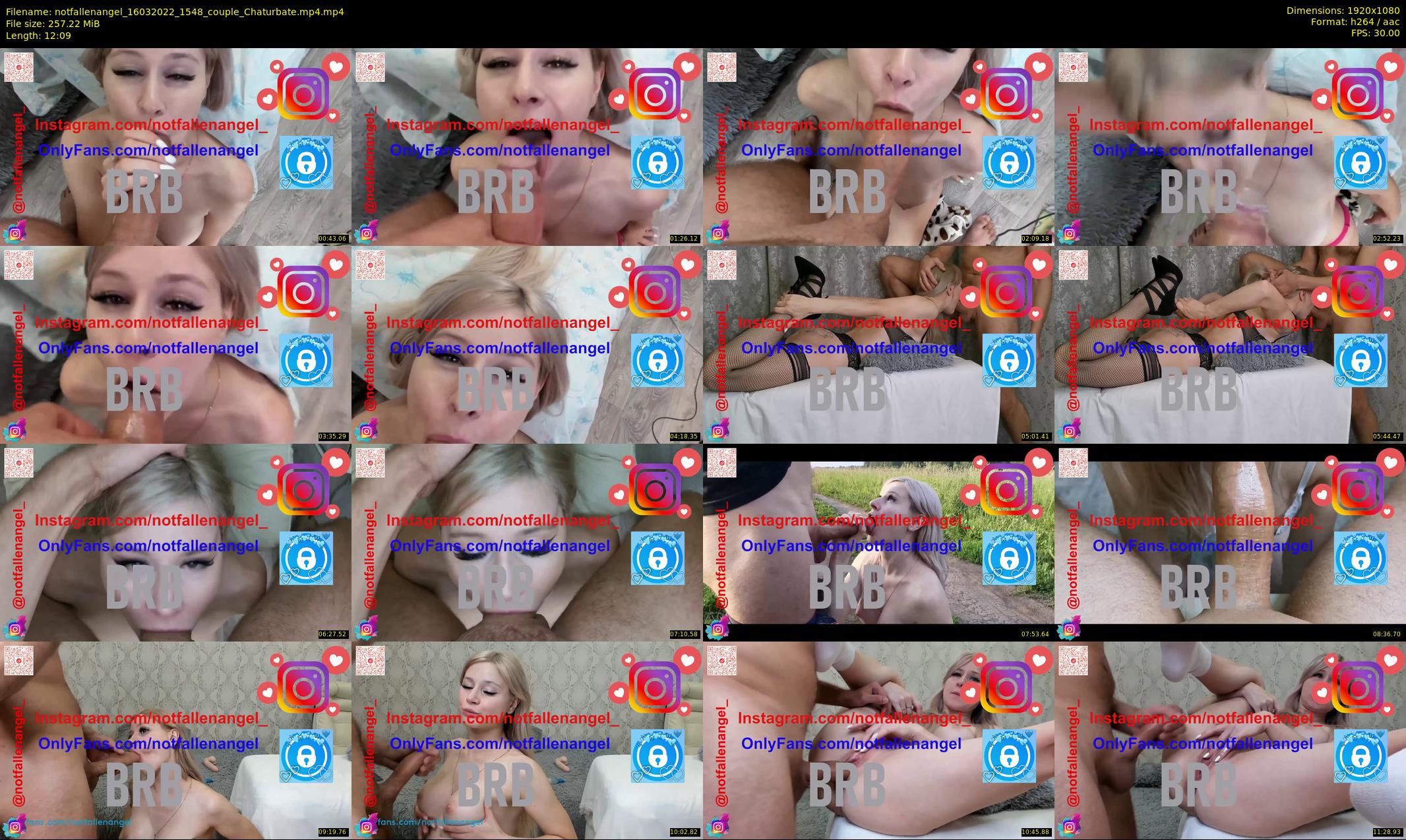 notfallenangel — 13 minute Chaturbate couple cam show recording, 1080p, Mar 16, 2022