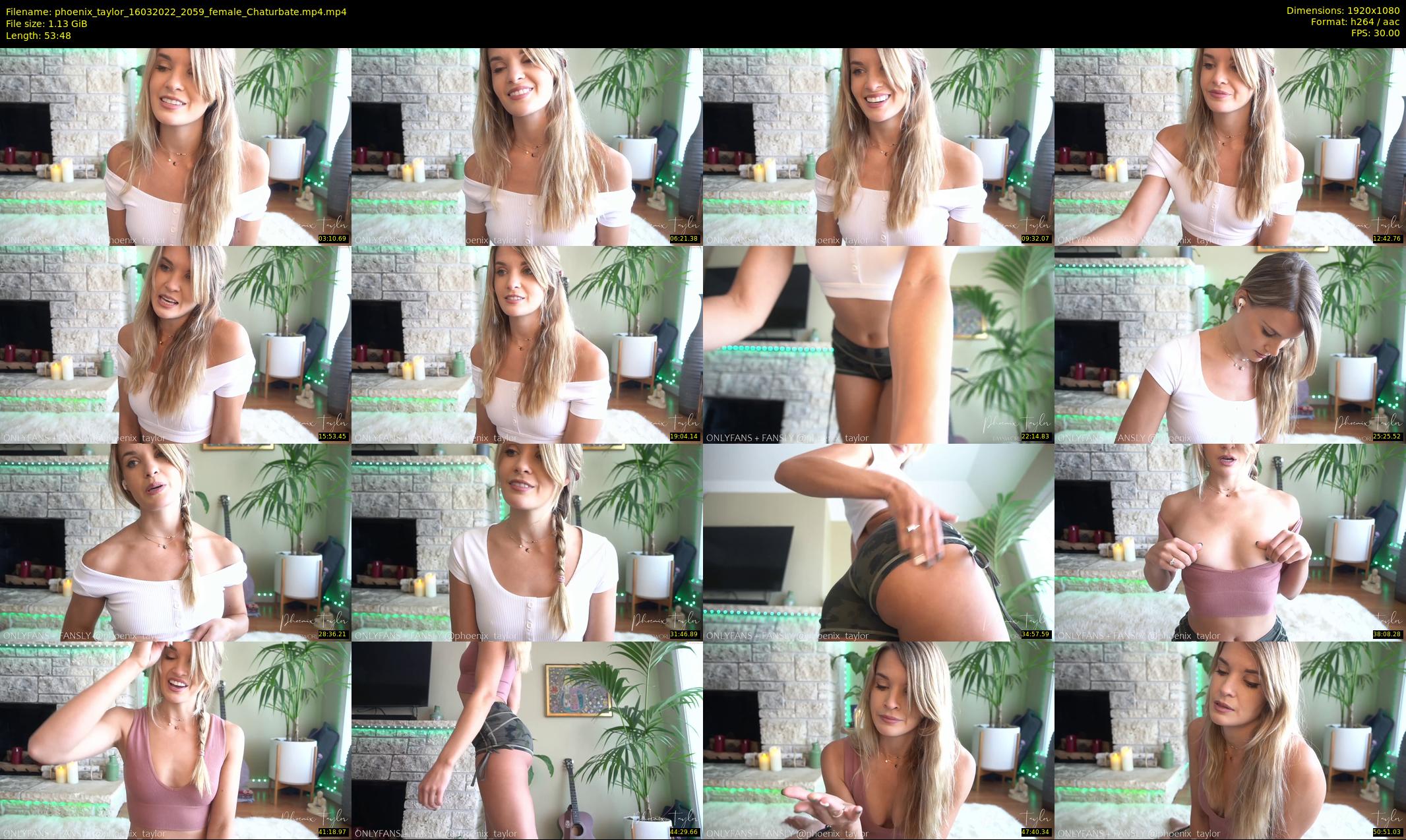 phoenix_taylor — 54 minute Chaturbate female cam show recording, 1080p, Mar 16, 2022