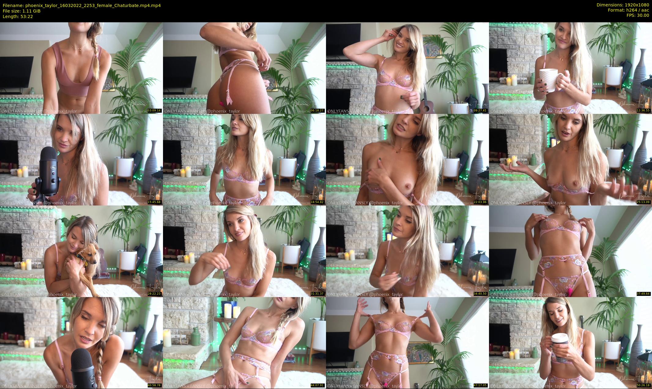 phoenix_taylor — 54 minute Chaturbate female cam show recording, 1080p, Mar 16, 2022