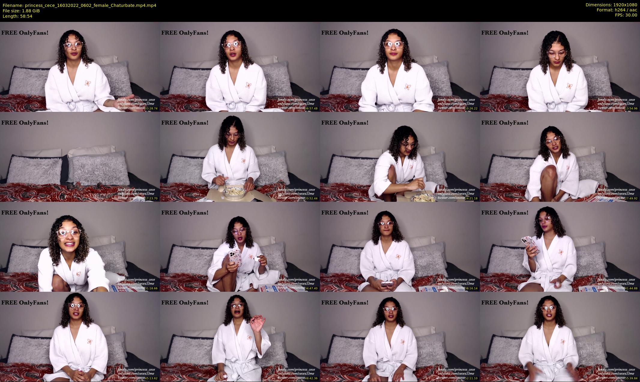 princess_cece — 59 minute Chaturbate female cam show recording, 1080p, Mar 16, 2022