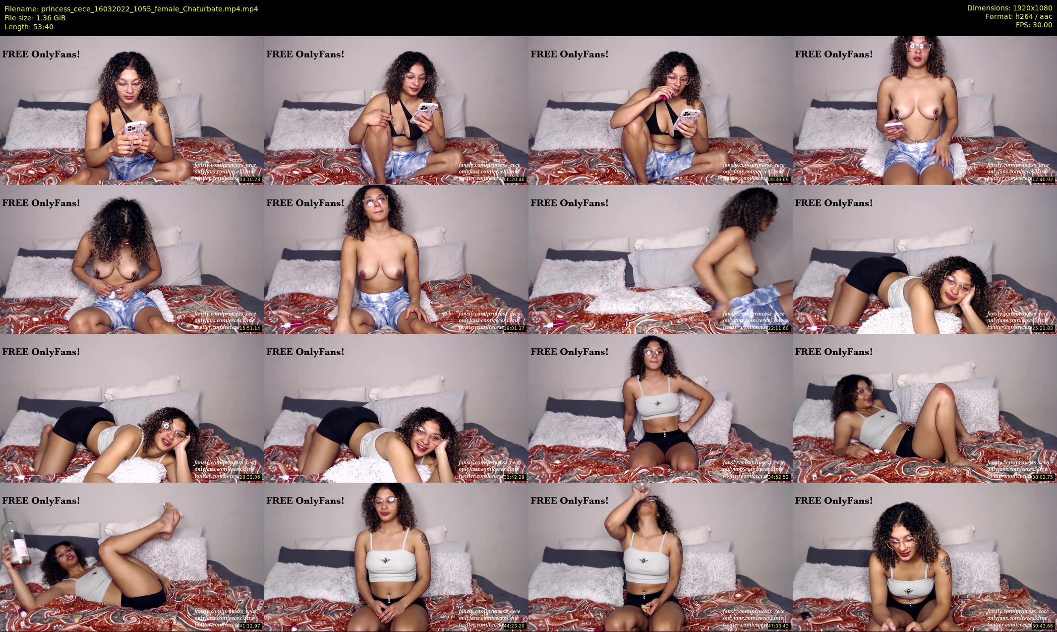 princess_cece — 54 minute Chaturbate female cam show recording, 1080p, Mar 16, 2022