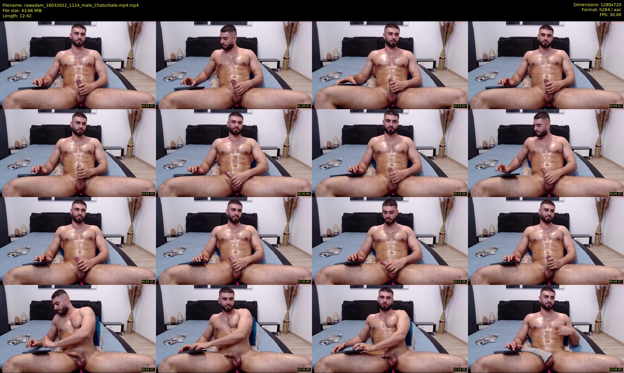 rawadam — 13 minute Chaturbate male cam show recording, 720p, Mar 16, 2022