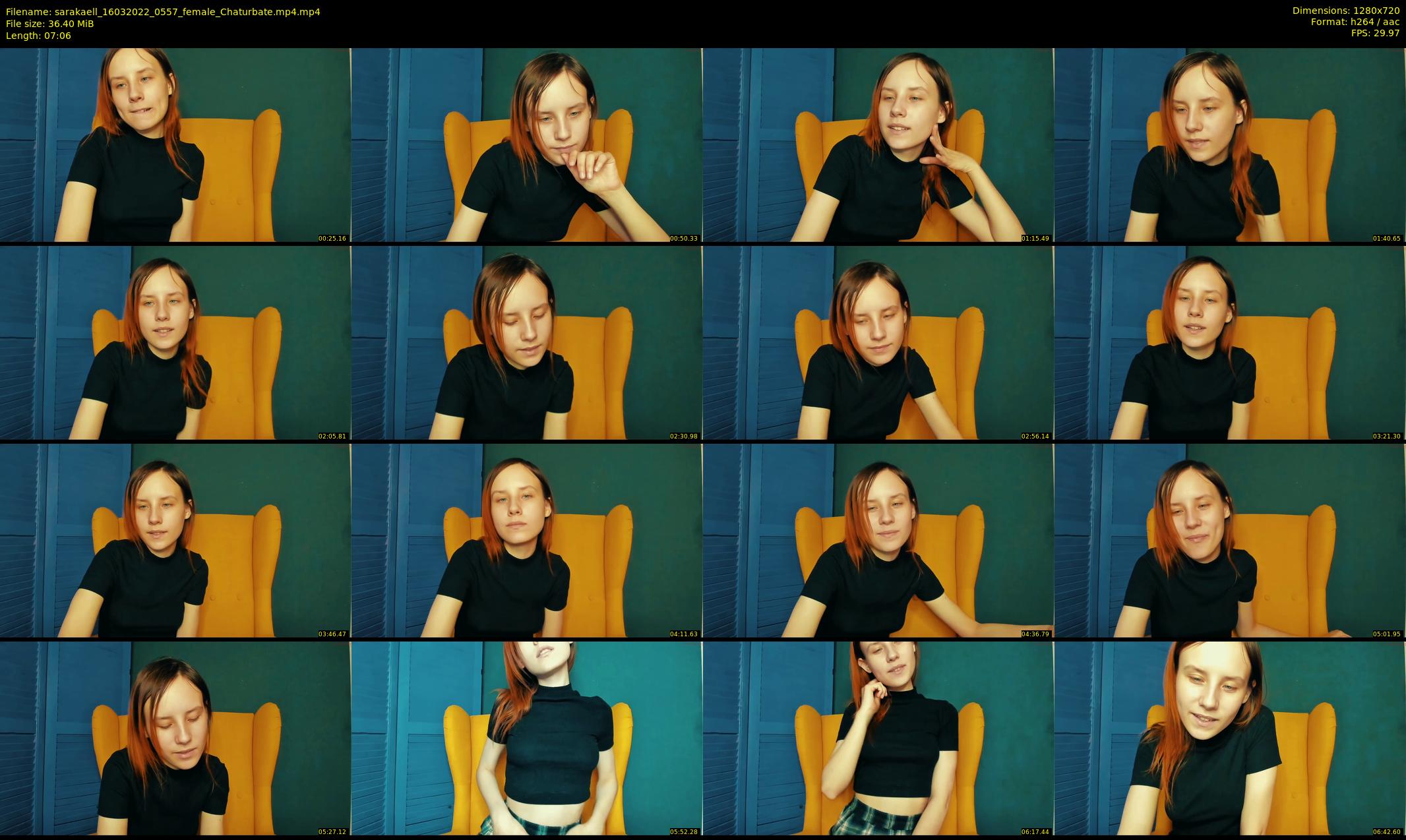 sarakaell — 8 minute Chaturbate female cam show recording, 720p, Mar 16, 2022