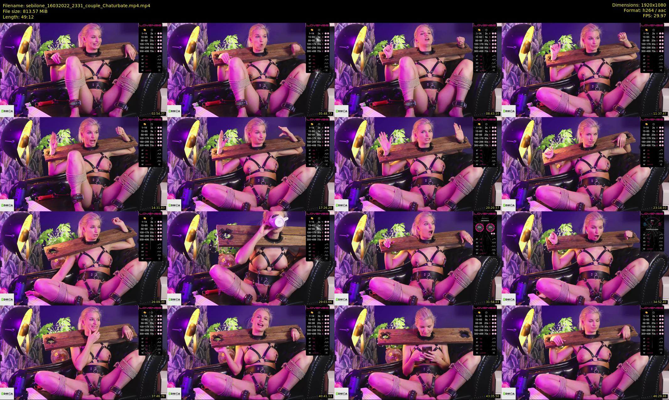 sebilone — 50 minute Chaturbate couple cam show recording, 1080p, Mar 16, 2022