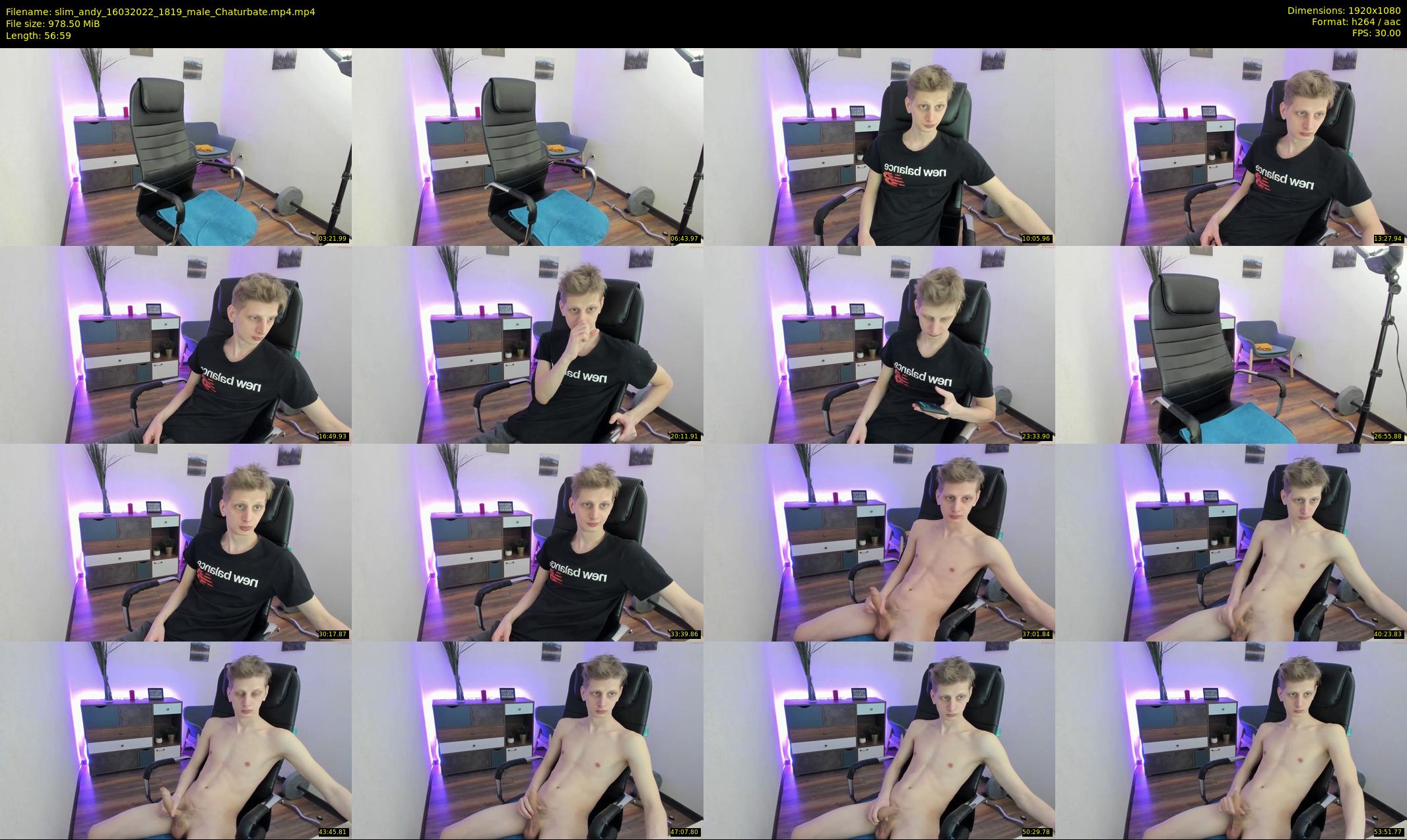 slim_andy — 57 minute Chaturbate male cam show recording, 1080p, Mar 16, 2022