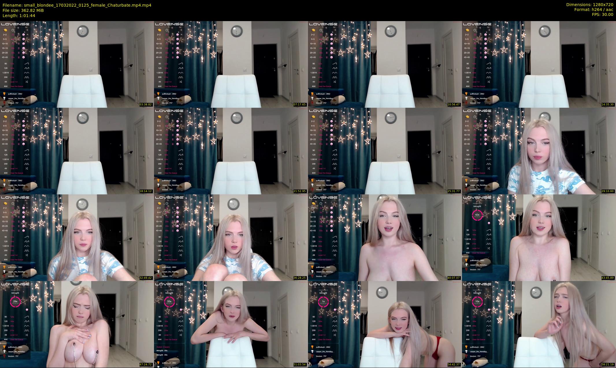 small_blondee — 62 minute Chaturbate female cam show recording, 720p, Mar 17, 2022