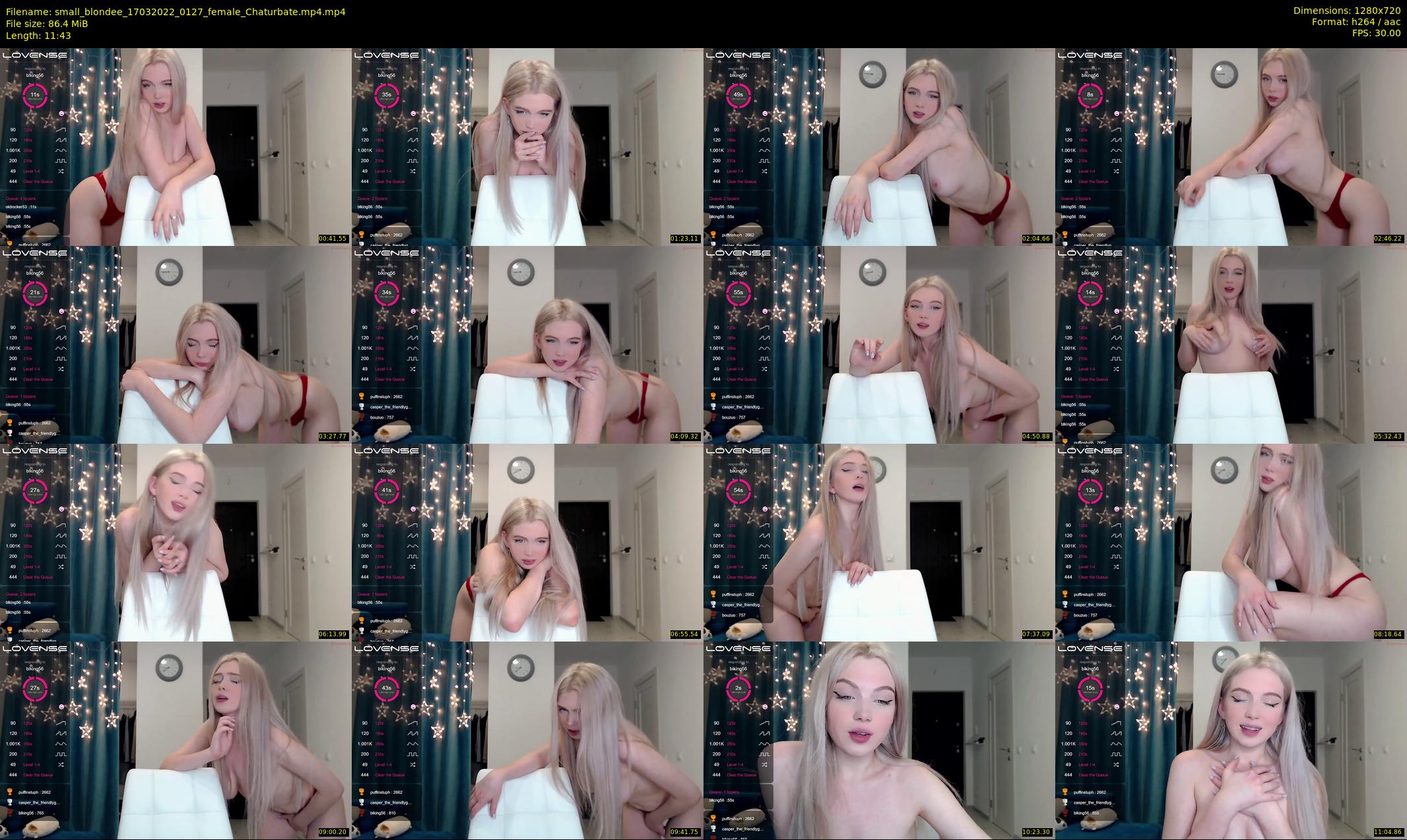 small_blondee — 12 minute Chaturbate female cam show recording, 720p, Mar 17, 2022