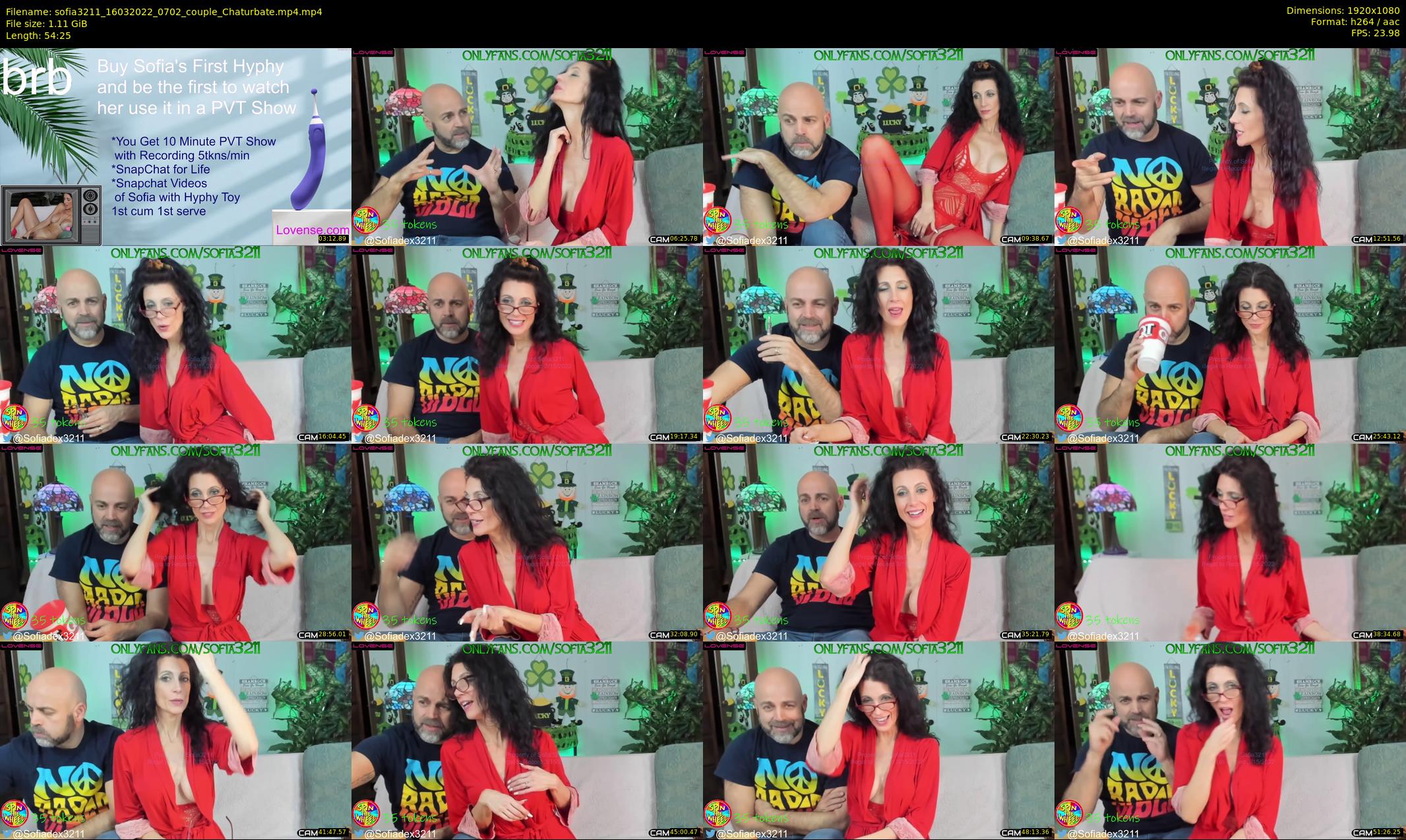 sofia3211 — 55 minute Chaturbate couple cam show recording, 1080p, Mar 16, 2022