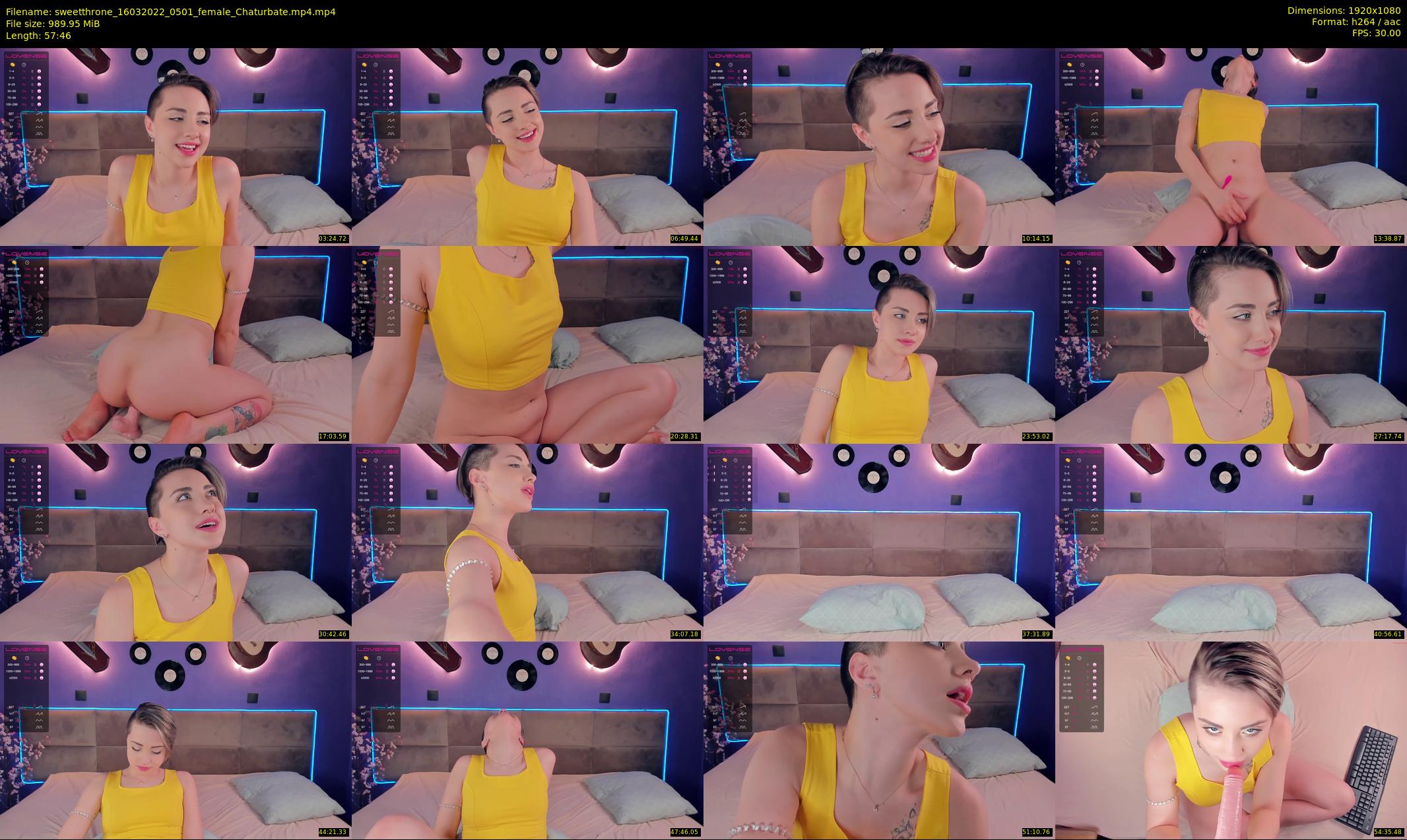 sweetthrone — 58 minute Chaturbate couple cam show recording, 1080p, Mar 16, 2022