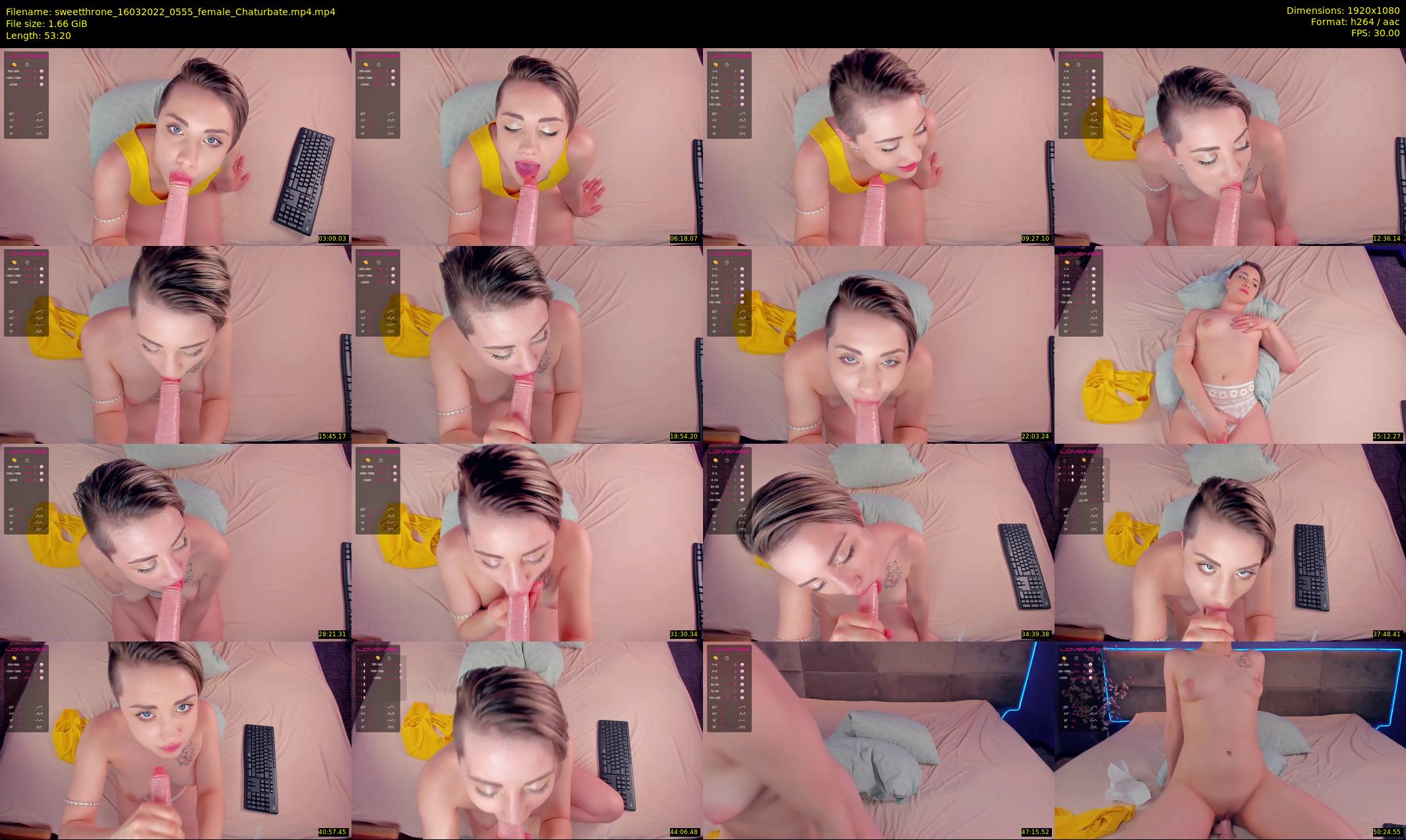 sweetthrone — 54 minute Chaturbate couple cam show recording, 1080p, Mar 16, 2022