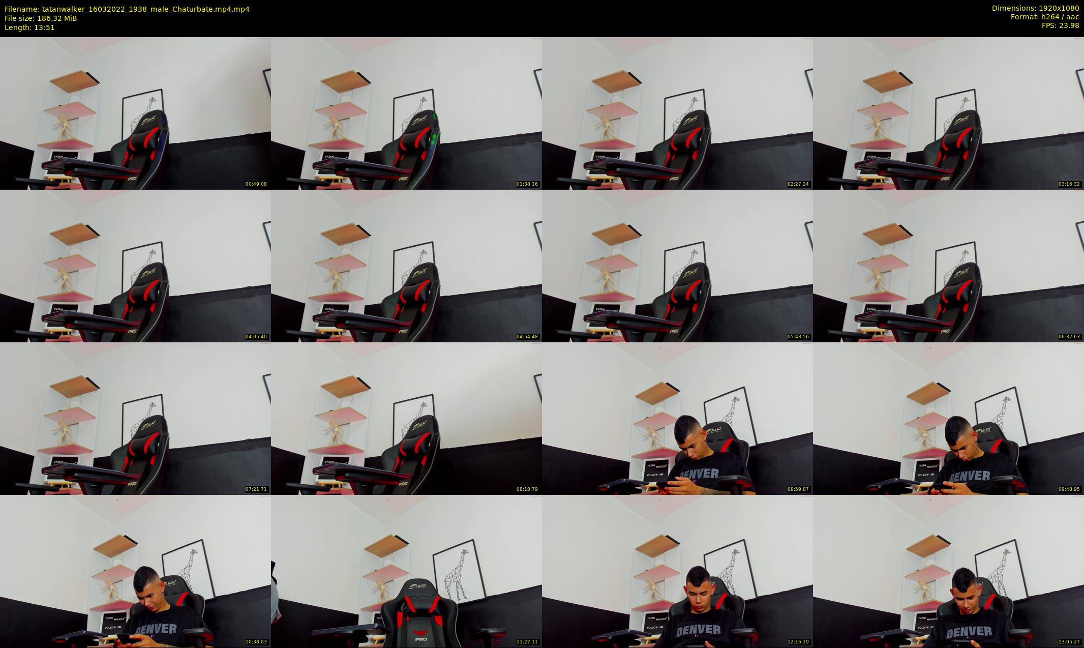 tatanwalker — 14 minute Chaturbate male cam show recording, 1080p, Mar 16, 2022