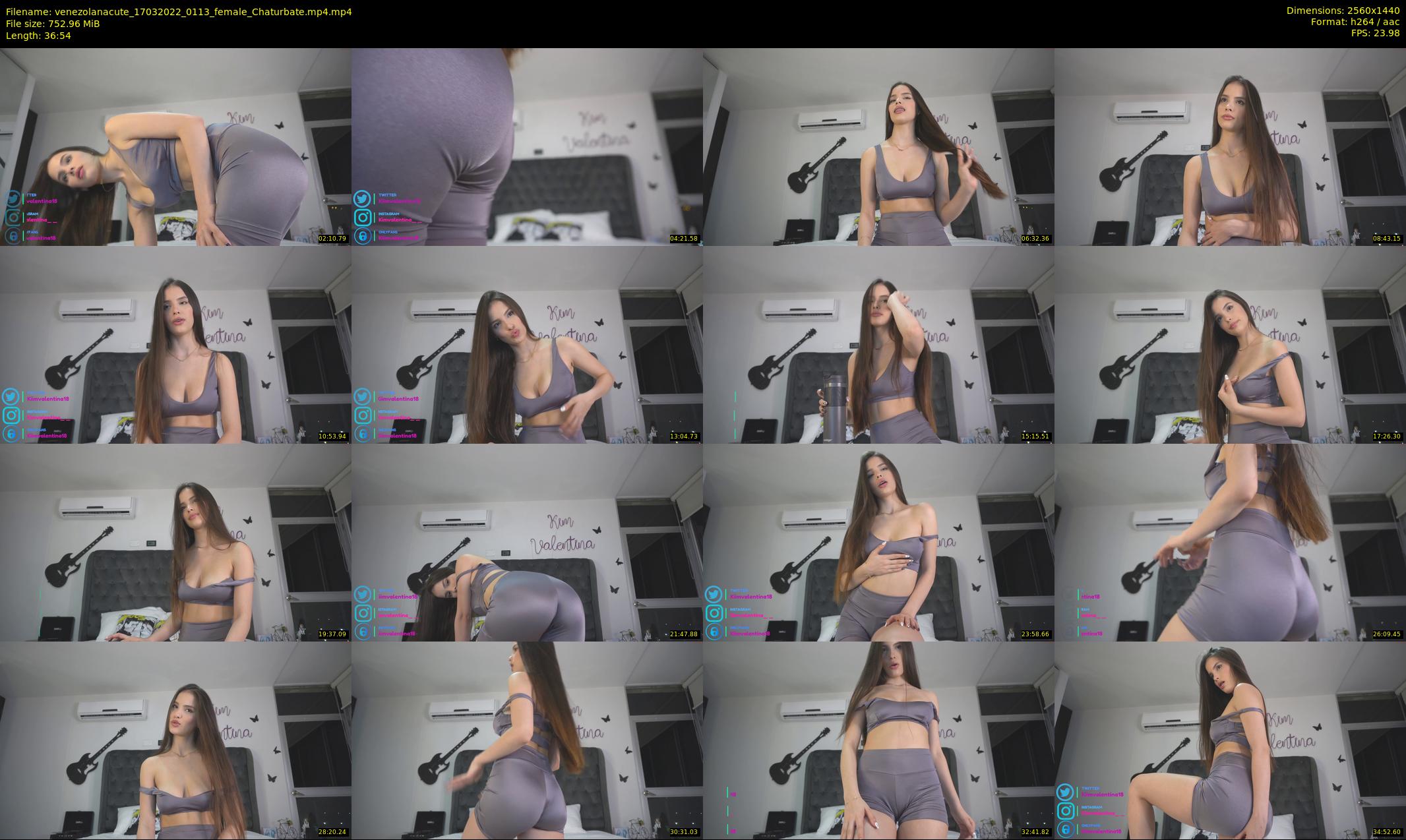 venezolanacute — 37 minute Chaturbate female cam show recording, 1080p, Mar 17, 2022