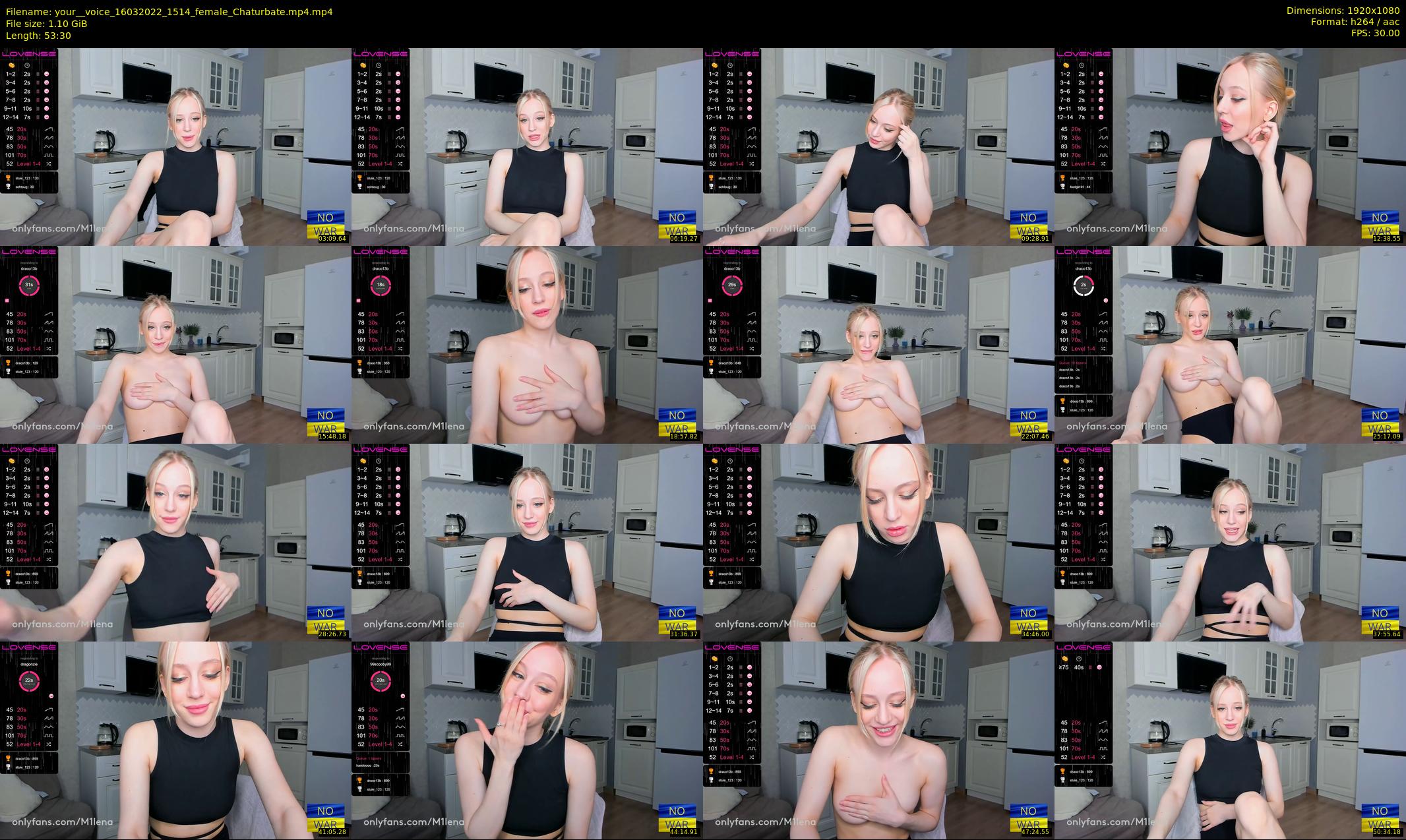 your__voice — 54 minute Chaturbate female cam show recording, 1080p, Mar 16, 2022