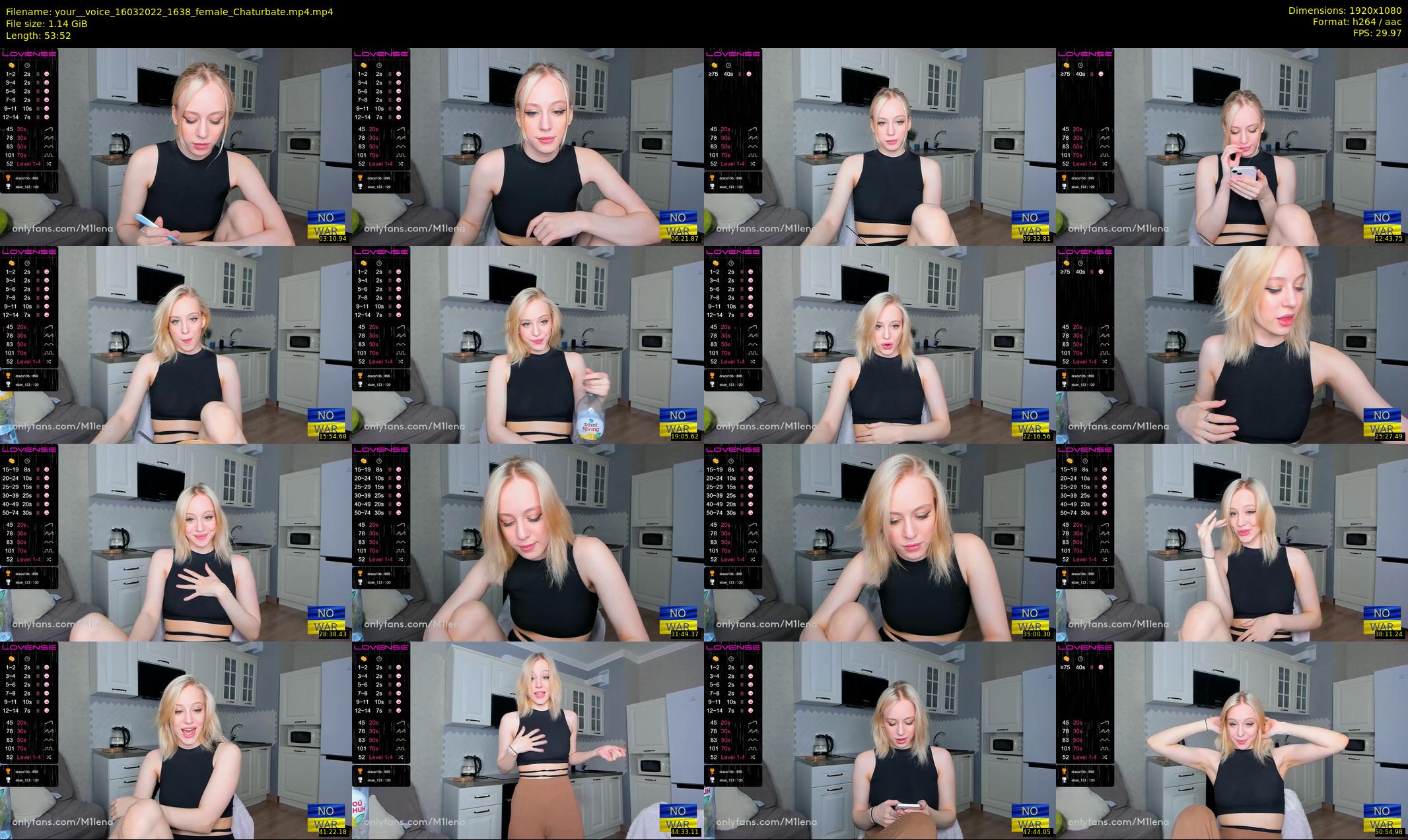 your__voice — 54 minute Chaturbate female cam show recording, 1080p, Mar 16, 2022