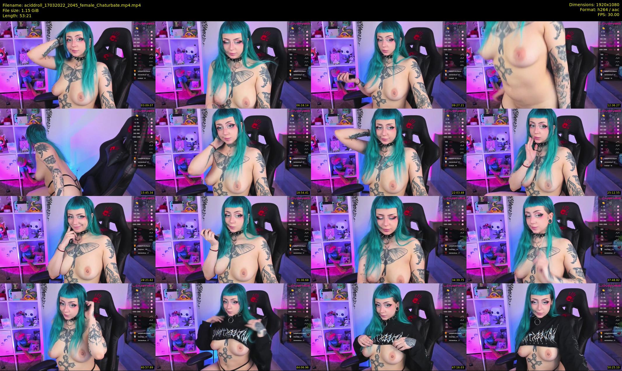aciddroll — 54 minute Chaturbate female cam show recording, 1080p, Mar 17, 2022