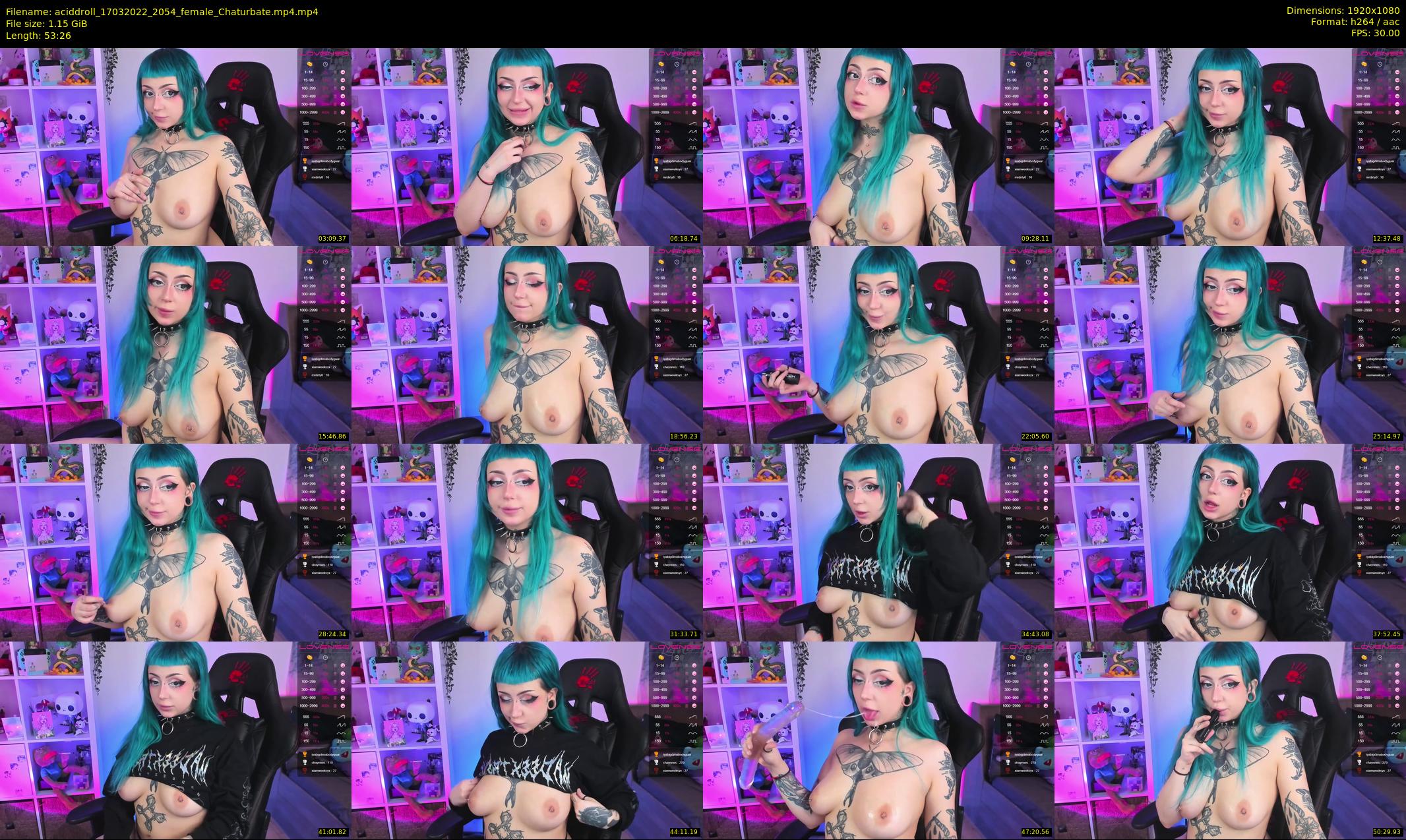 aciddroll — 54 minute Chaturbate female cam show recording, 1080p, Mar 17, 2022