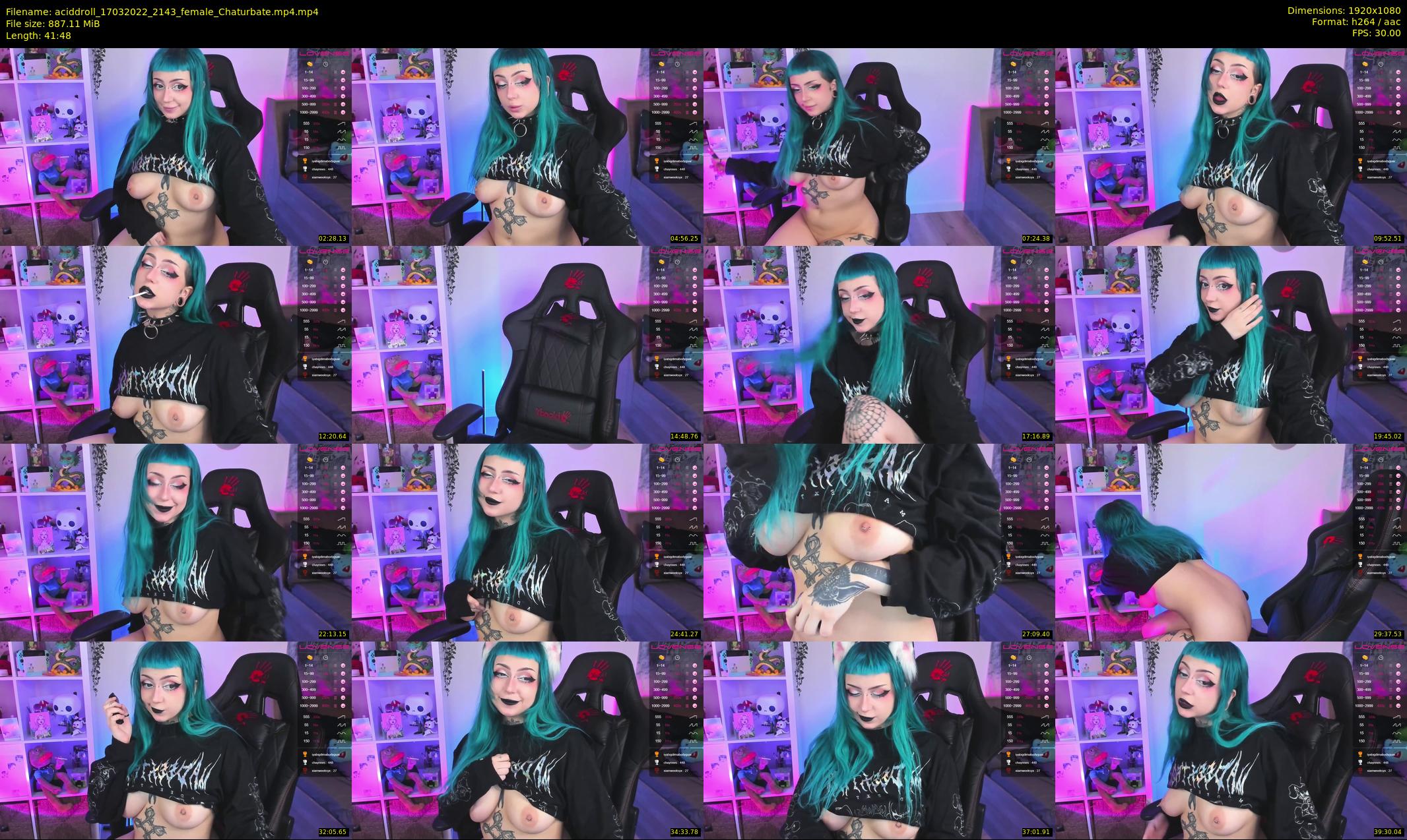 aciddroll — 42 minute Chaturbate female cam show recording, 1080p, Mar 17, 2022