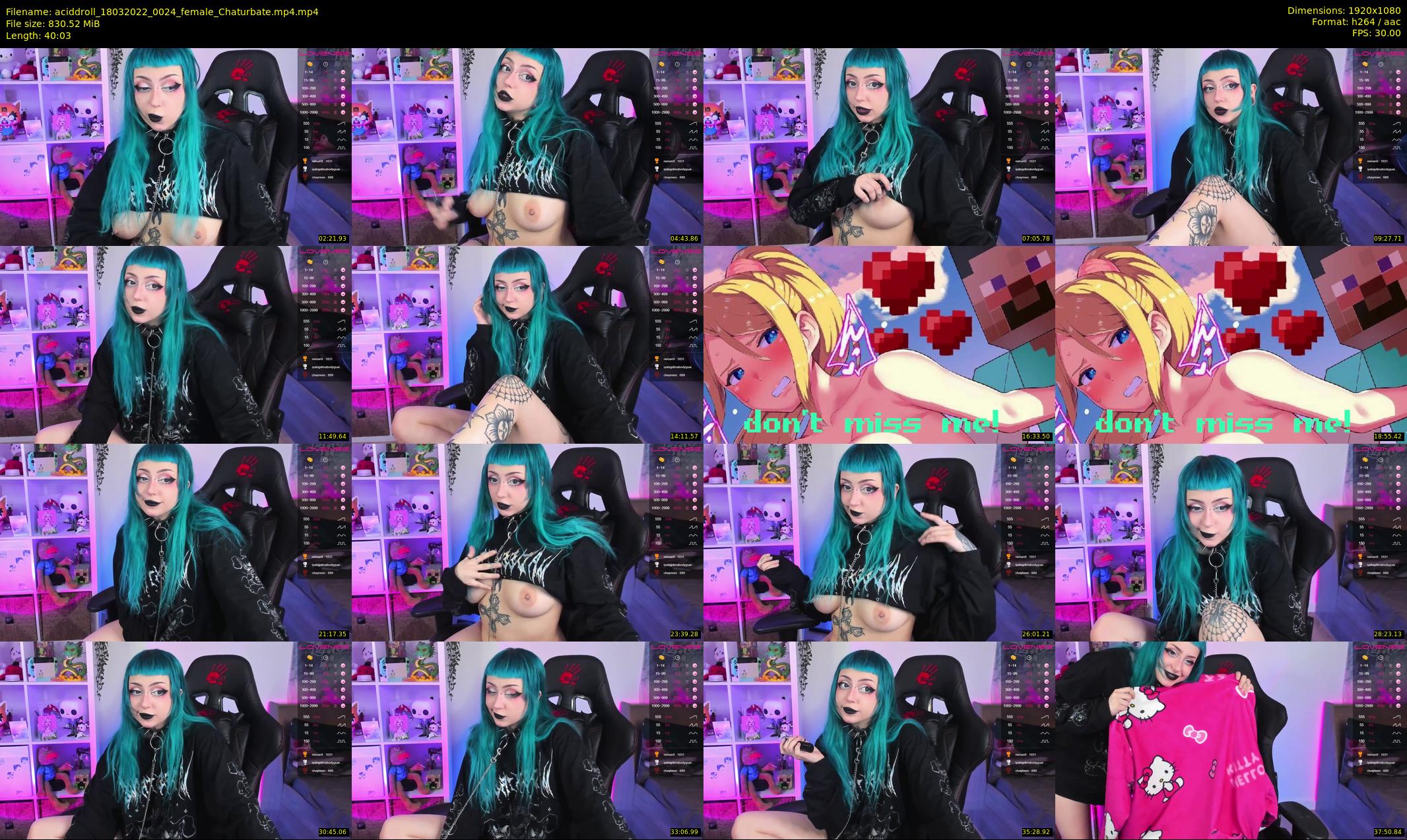 aciddroll — 41 minute Chaturbate female cam show recording, 1080p, Mar 18, 2022