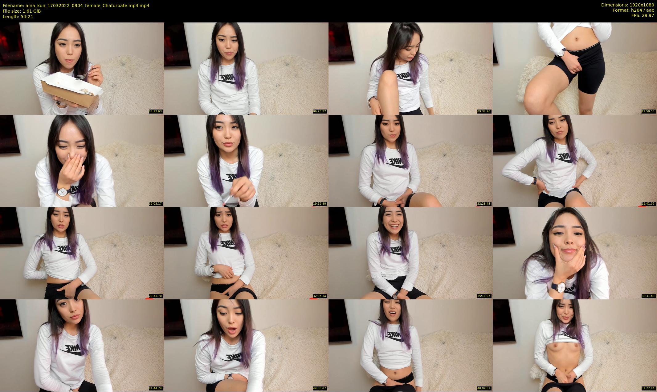 aina_kun — 55 minute Chaturbate female cam show recording, 1080p, Mar 17, 2022