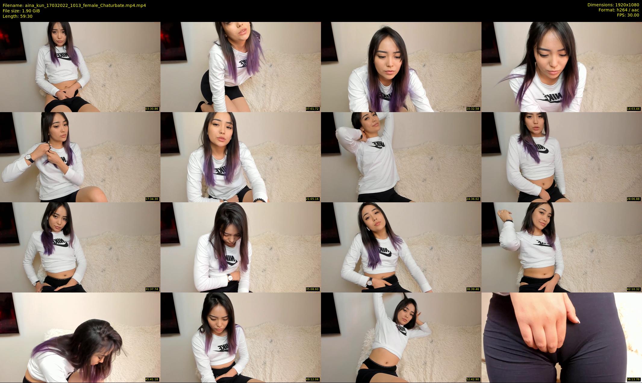 aina_kun — 60 minute Chaturbate female cam show recording, 1080p, Mar 17, 2022