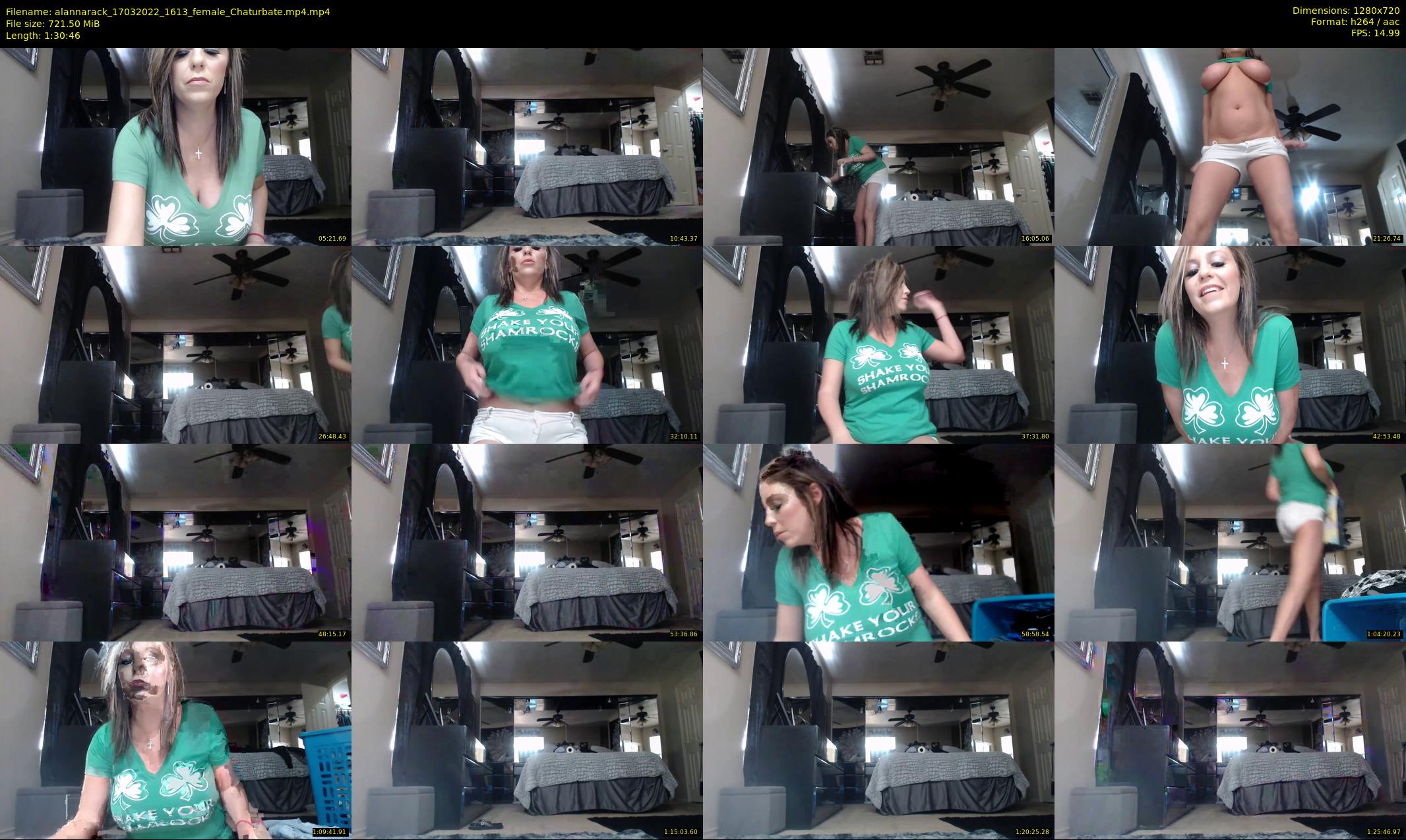 alannarack — 91 minute Chaturbate female cam show recording, 720p, Mar 17, 2022