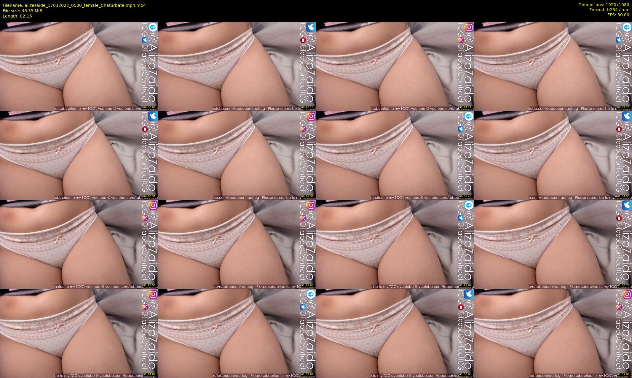 alizezaide — 3 minute Chaturbate female cam show recording, 1080p, Mar 17, 2022