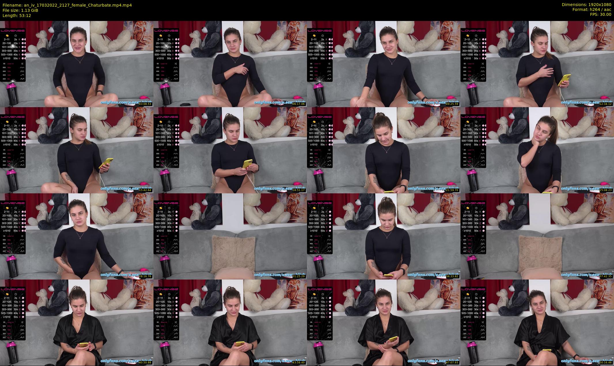 an_iv — 54 minute Chaturbate female cam show recording, 1080p, Mar 17, 2022