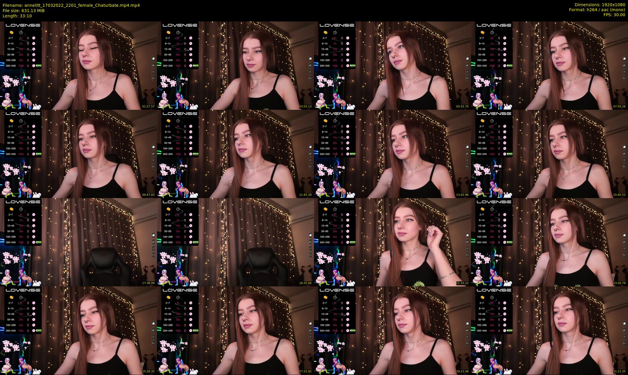 annelitt — 34 minute Chaturbate female cam show recording, 1080p, Mar 17, 2022
