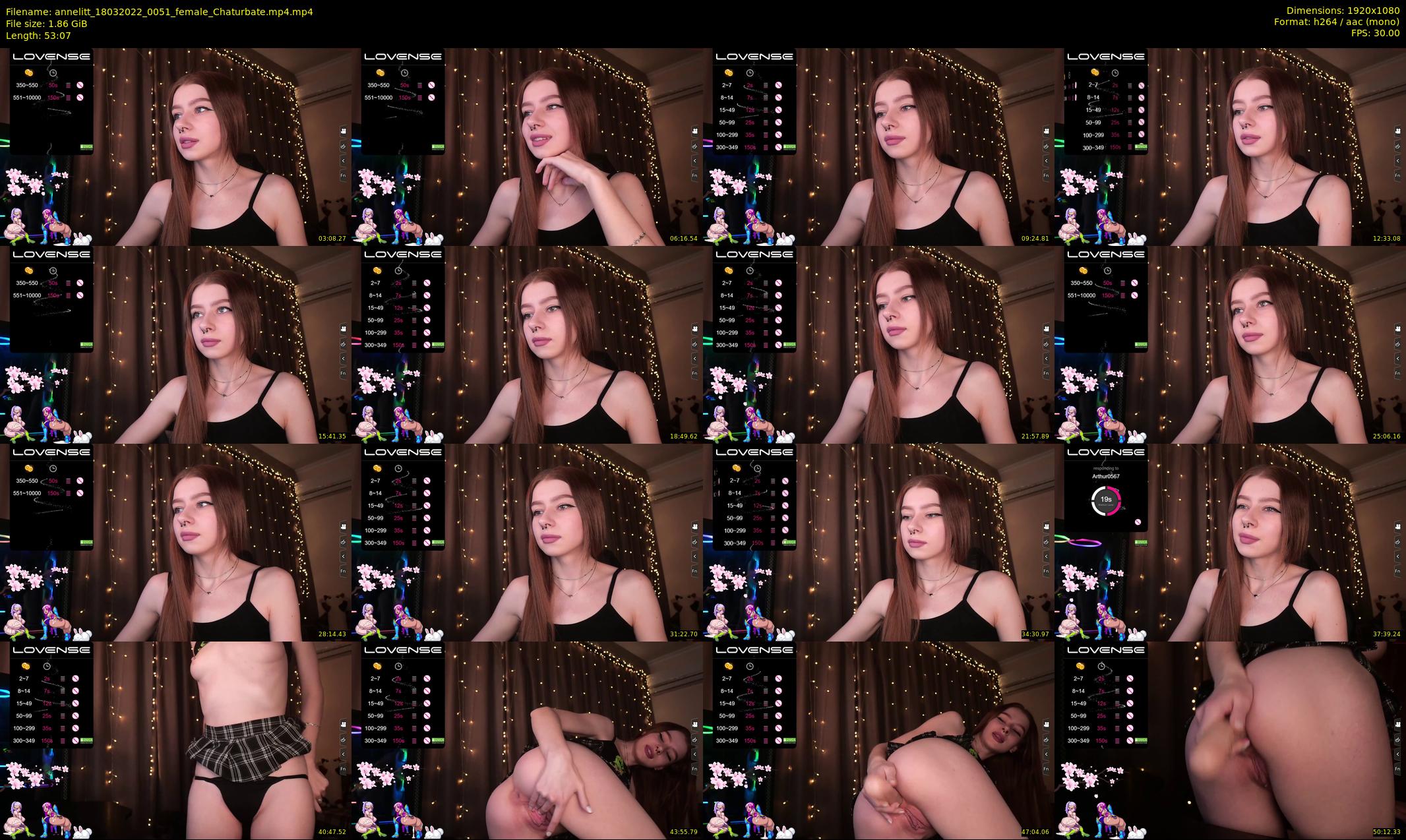 annelitt — 54 minute Chaturbate female cam show recording, 1080p, Mar 18, 2022