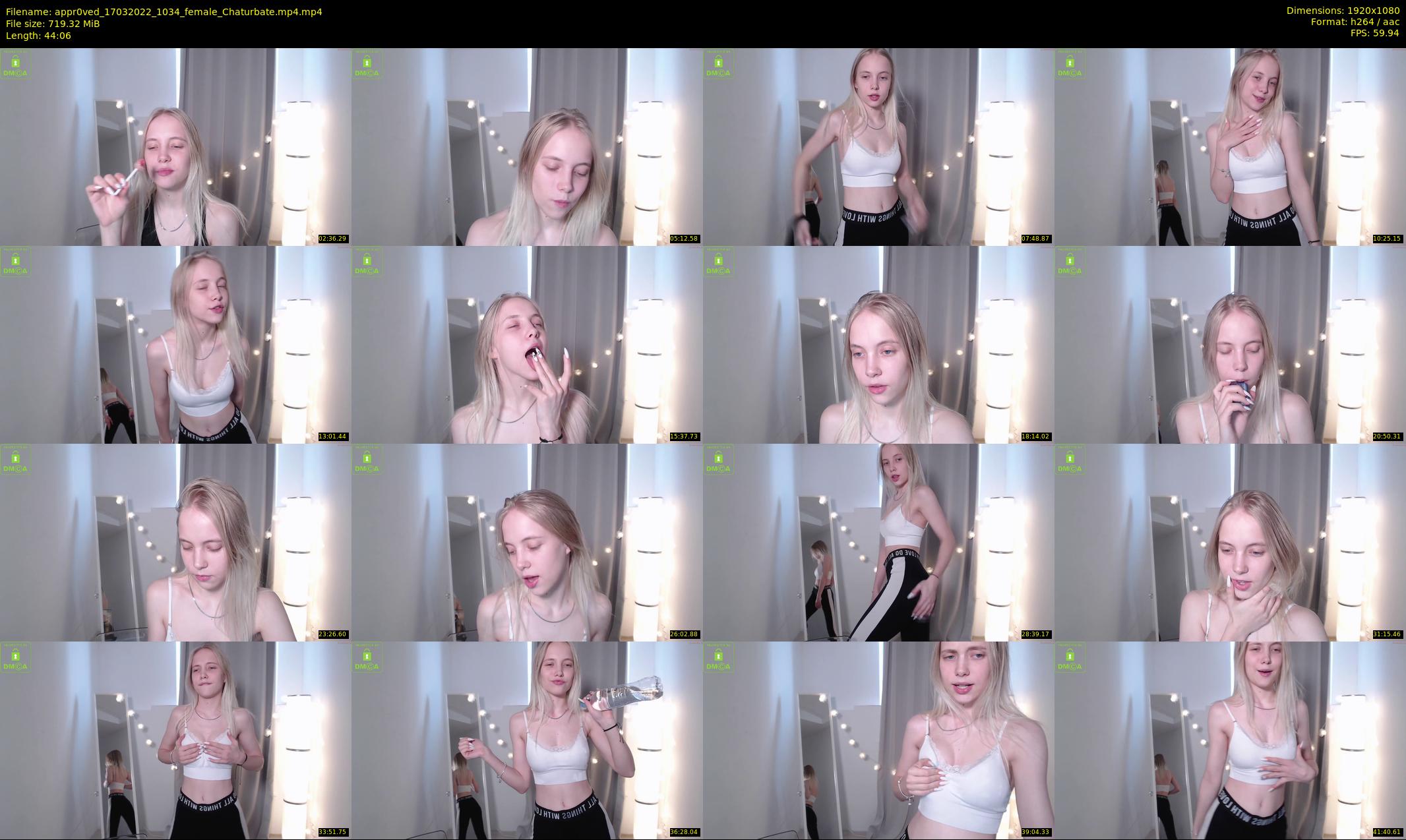 appr0ved — 45 minute Chaturbate female cam show recording, 1080p, Mar 17, 2022