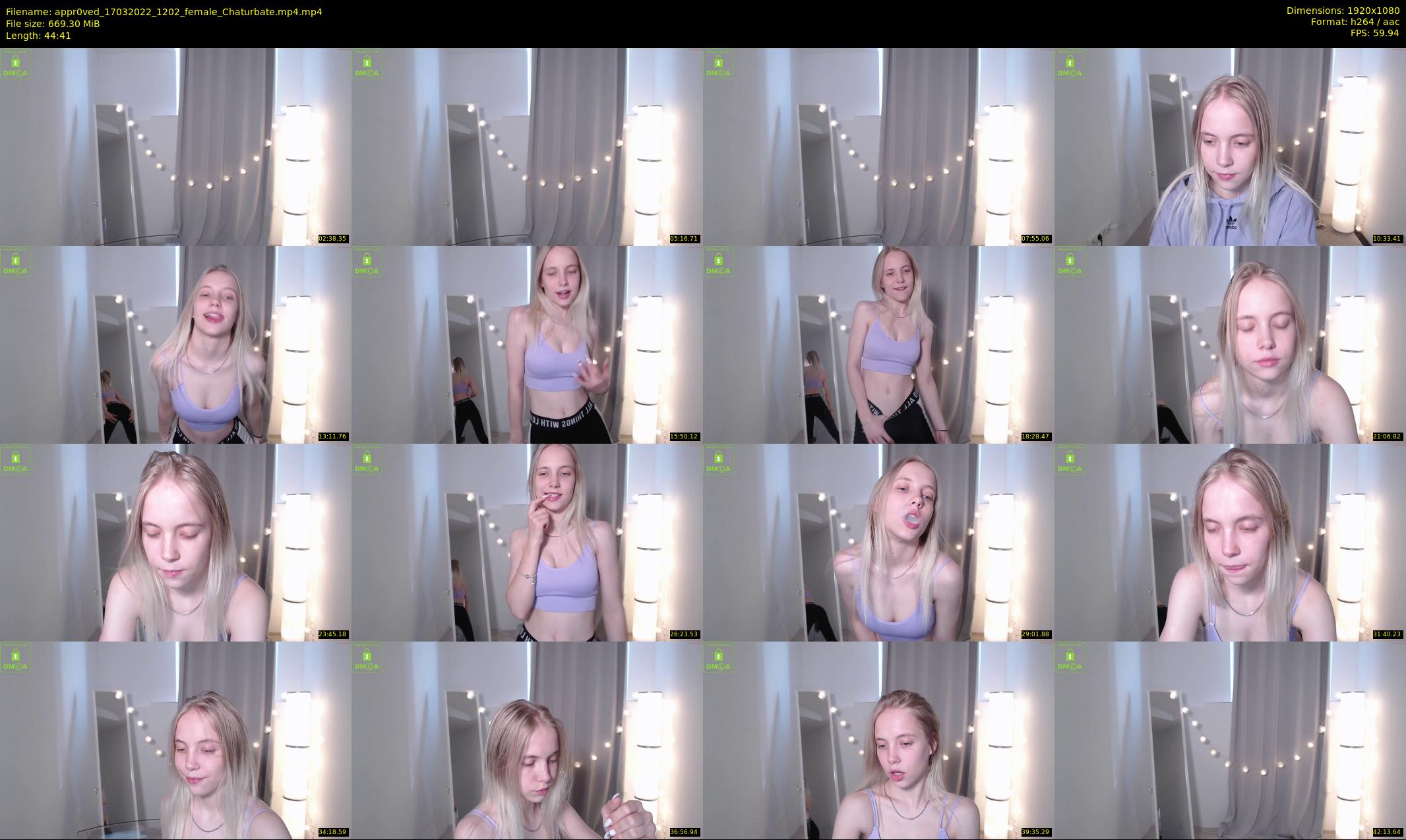 appr0ved — 45 minute Chaturbate female cam show recording, 1080p, Mar 17, 2022