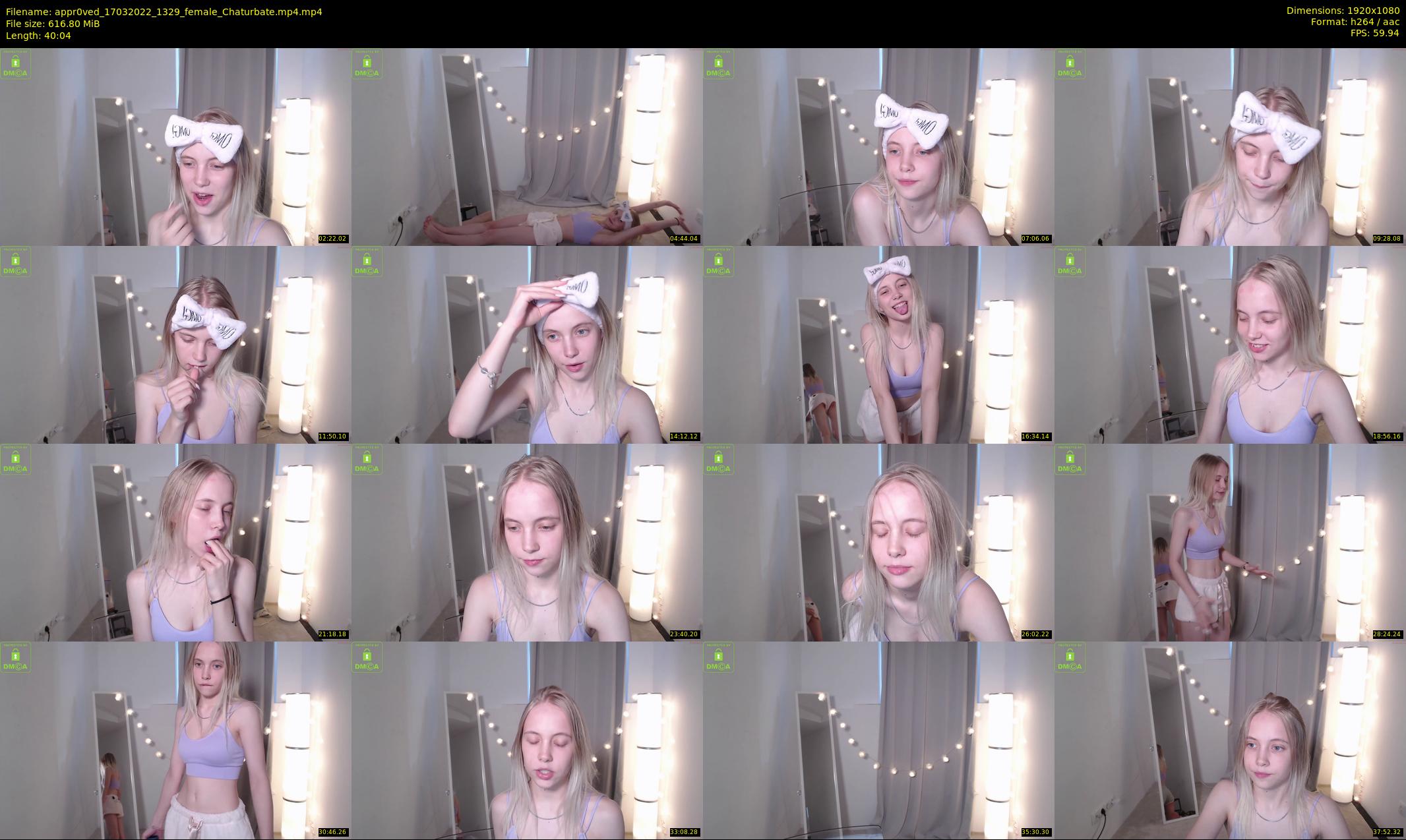 appr0ved — 41 minute Chaturbate female cam show recording, 1080p, Mar 17, 2022